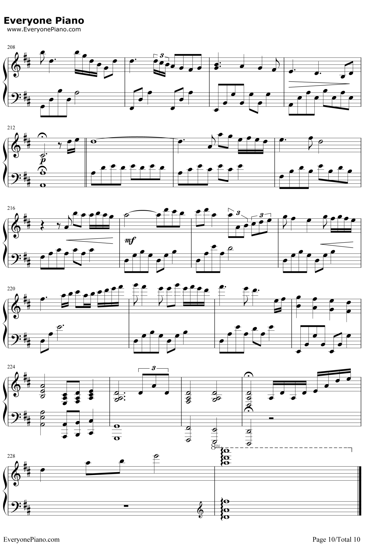 卡农变奏曲钢琴谱-大卫.蓝兹10