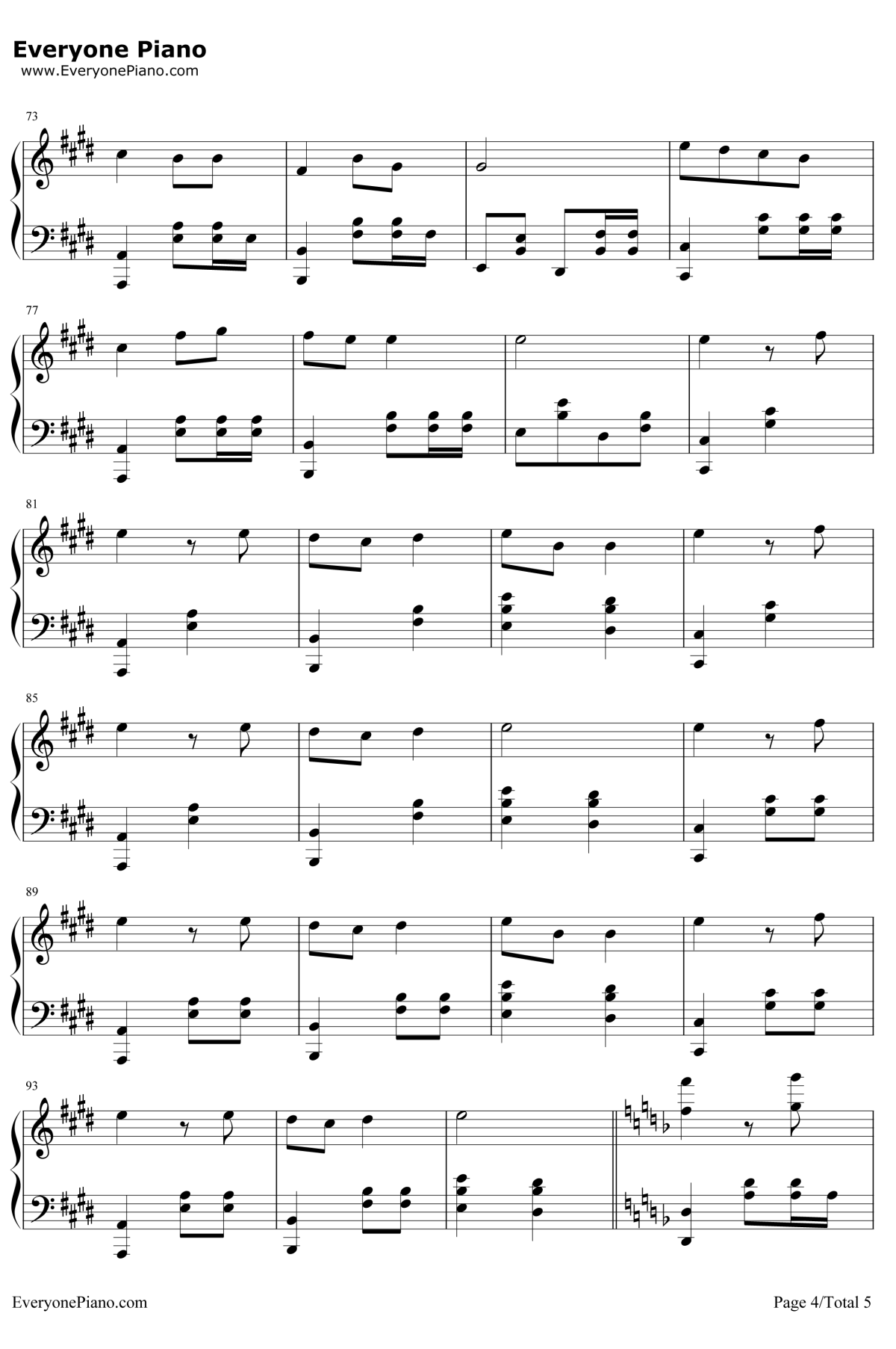 PLANET 钢琴谱-ラムジ4