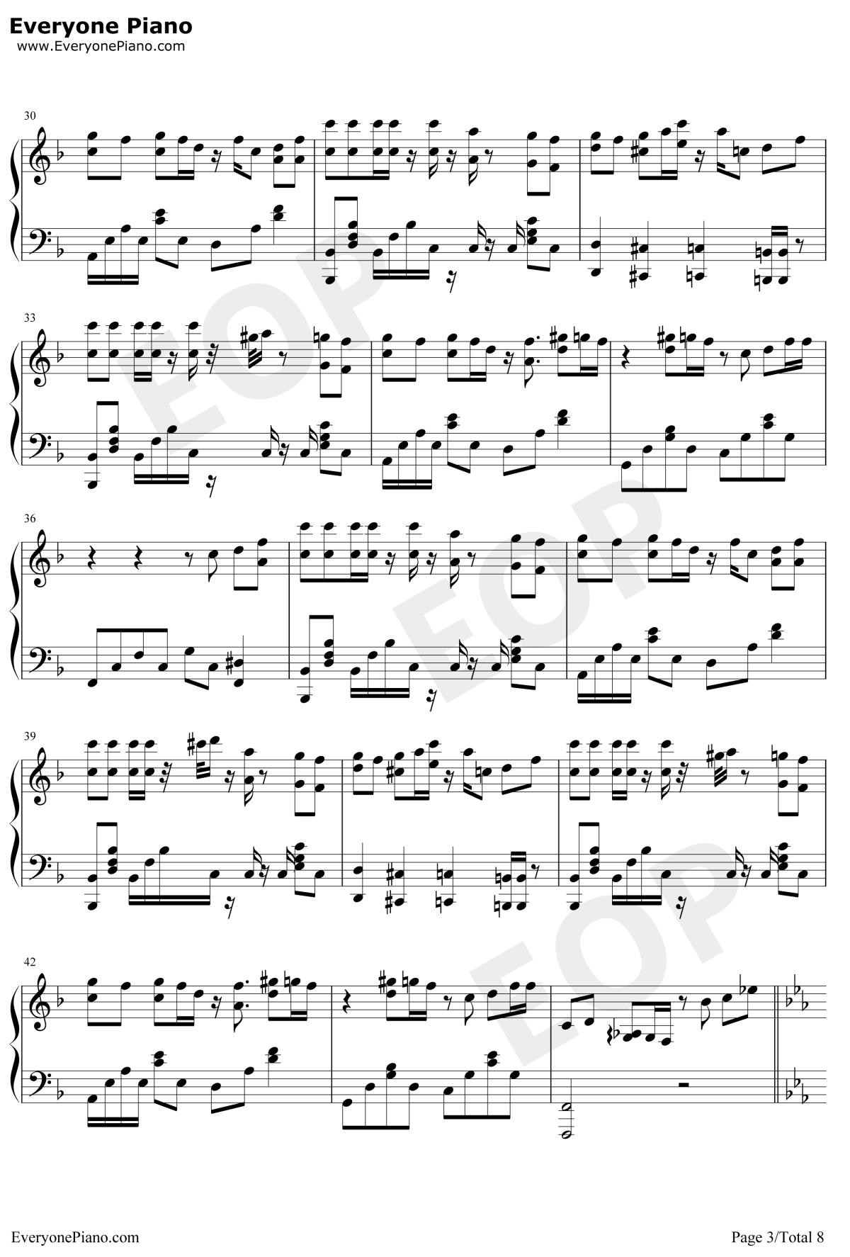 夕景イエスタデイ钢琴谱-じん(自然の敌P)-夕景昨日-IA3