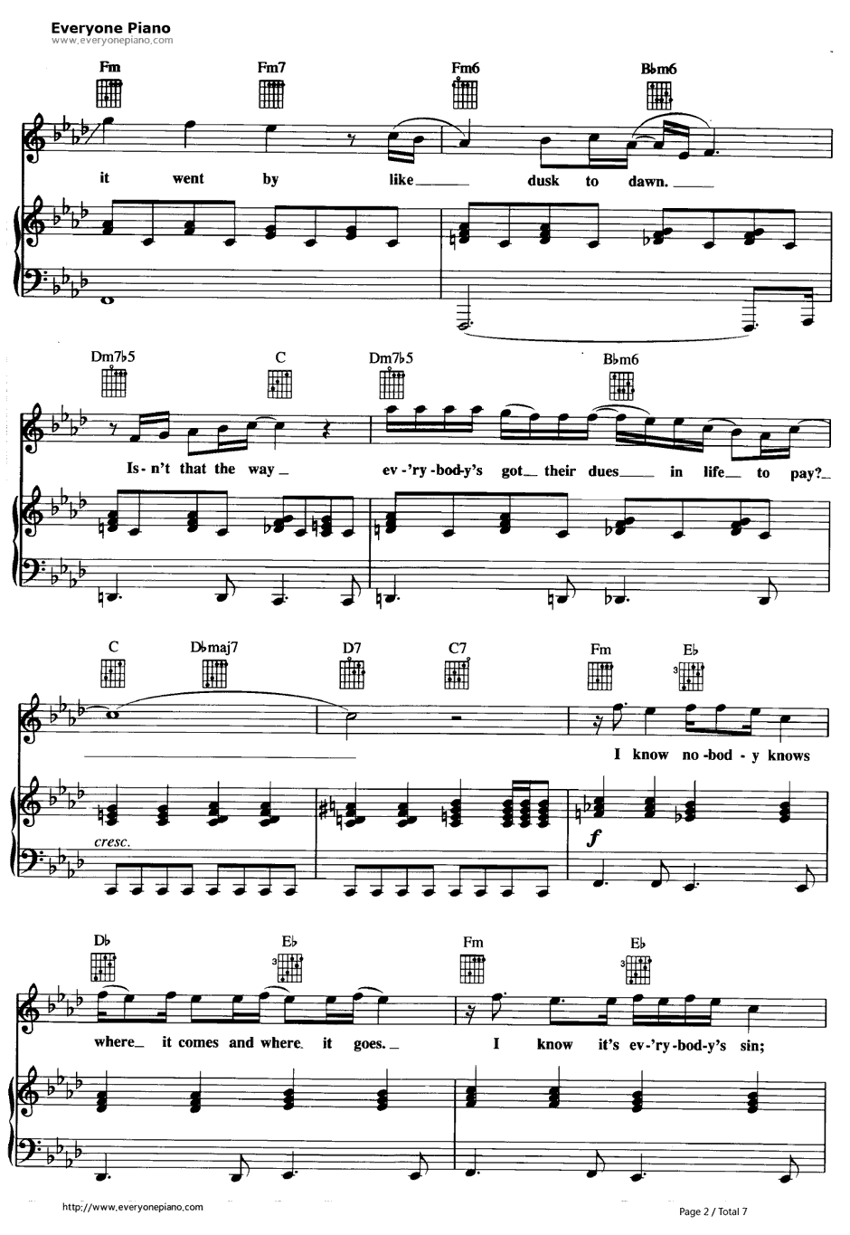 Dream On钢琴谱-Aerosmith2