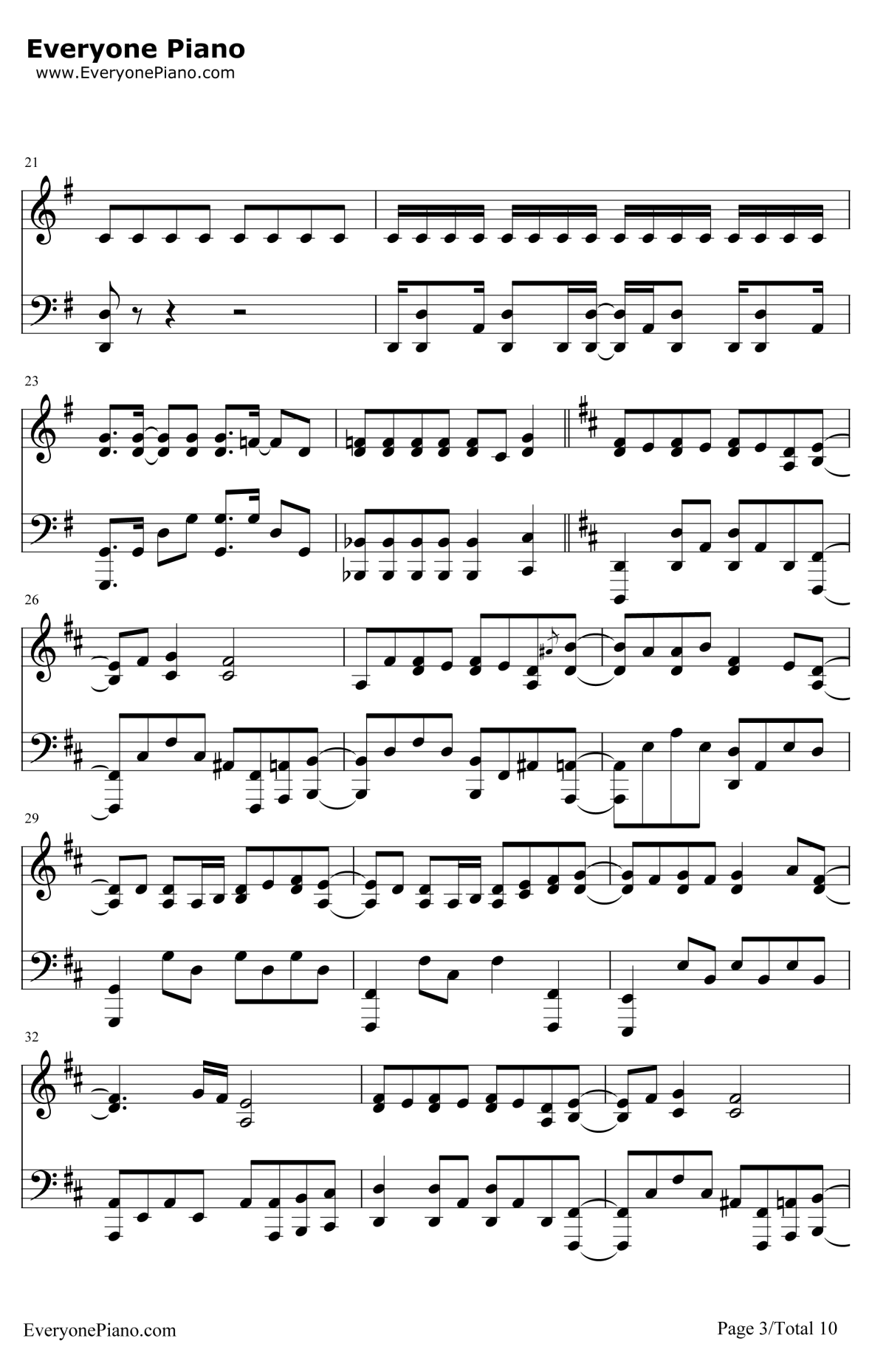 君じゃなきゃダメみたい钢琴谱-オーイシマサヨシ-月刊少女野崎君OP3