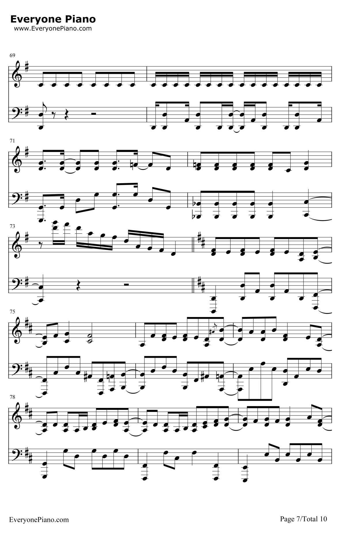 君じゃなきゃダメみたい钢琴谱-オーイシマサヨシ-月刊少女野崎君OP7