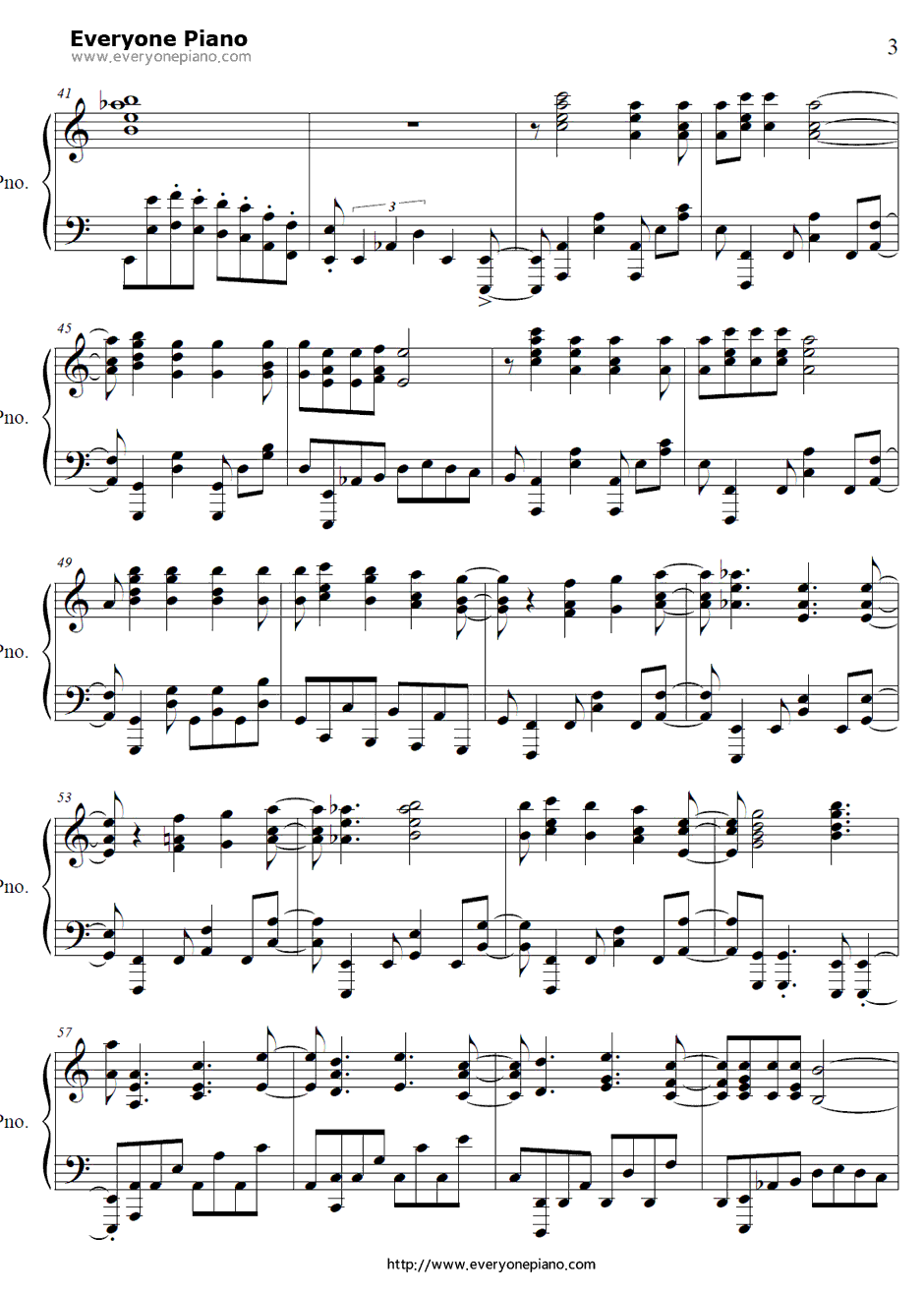 月の大きさ钢琴谱-乃木坂46-火影忍者疾风传OP143