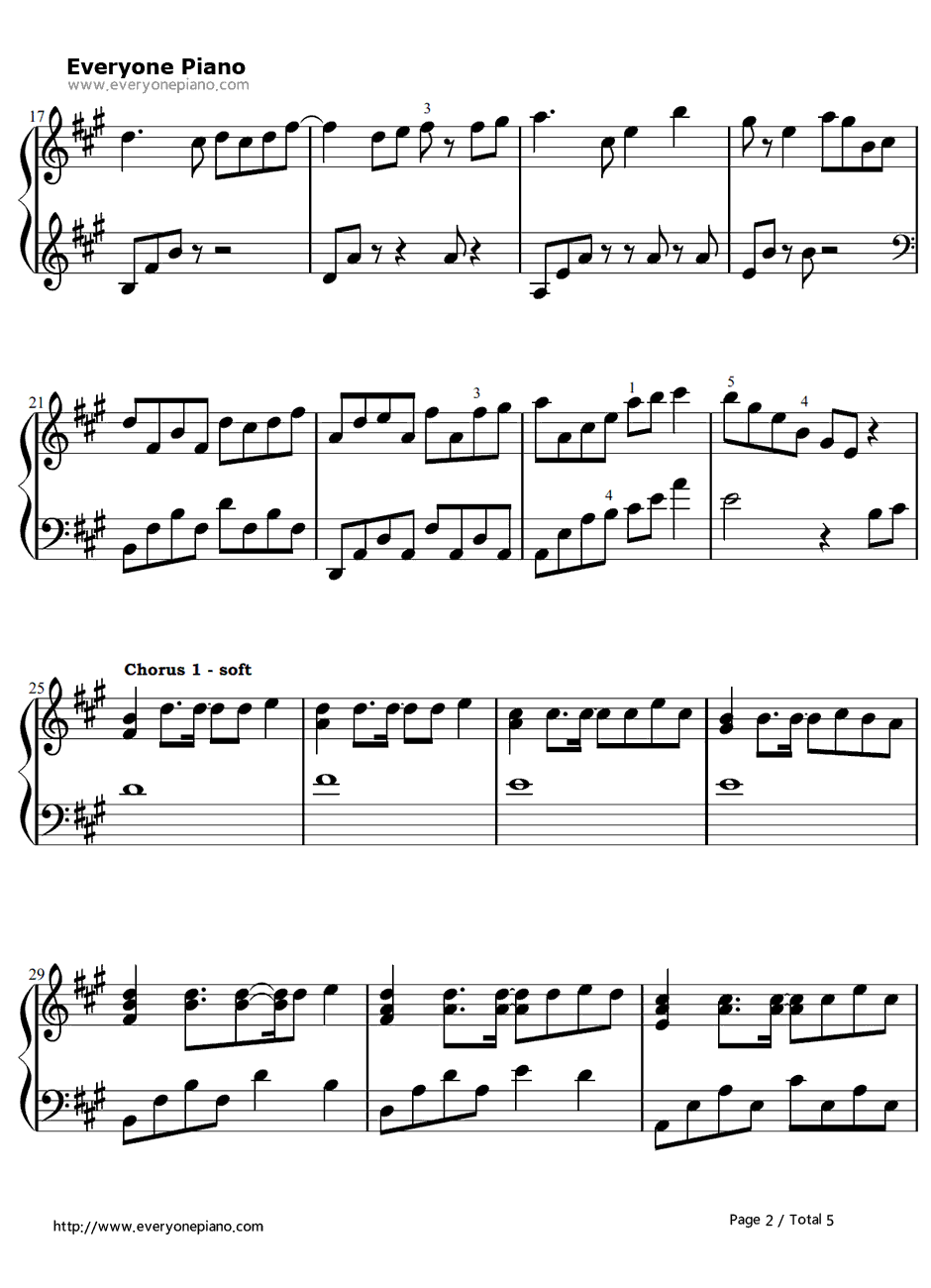 Get Lucky钢琴谱-DaftPunk2