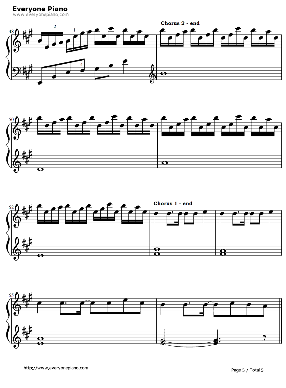 Get Lucky钢琴谱-DaftPunk5