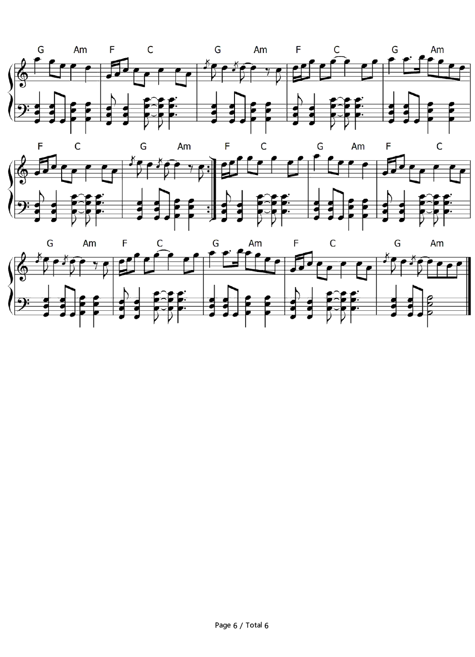 The Days钢琴谱-Avicii6