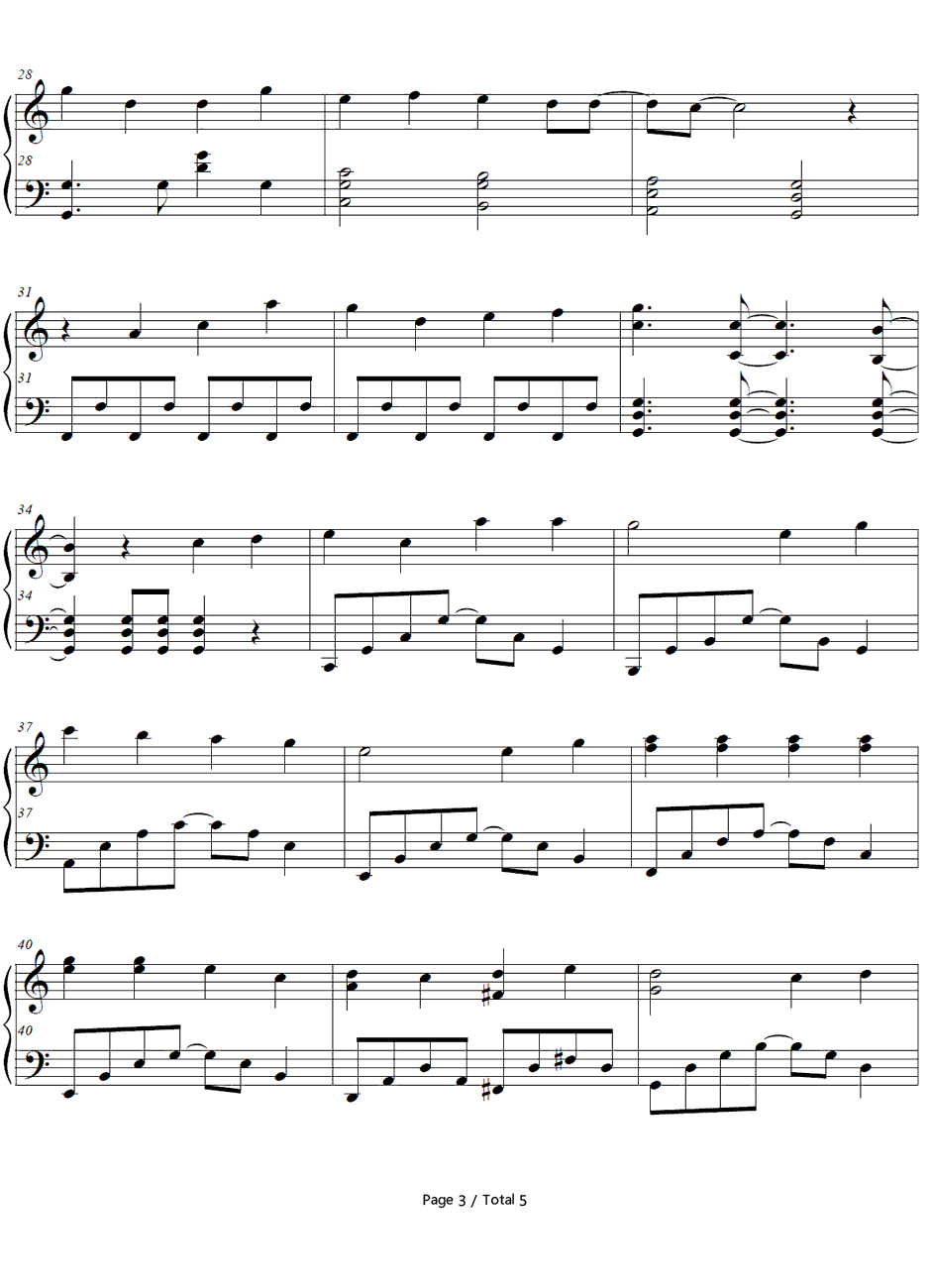 指望远镜钢琴谱-乃木坂46-天方魔谭MAGIED3