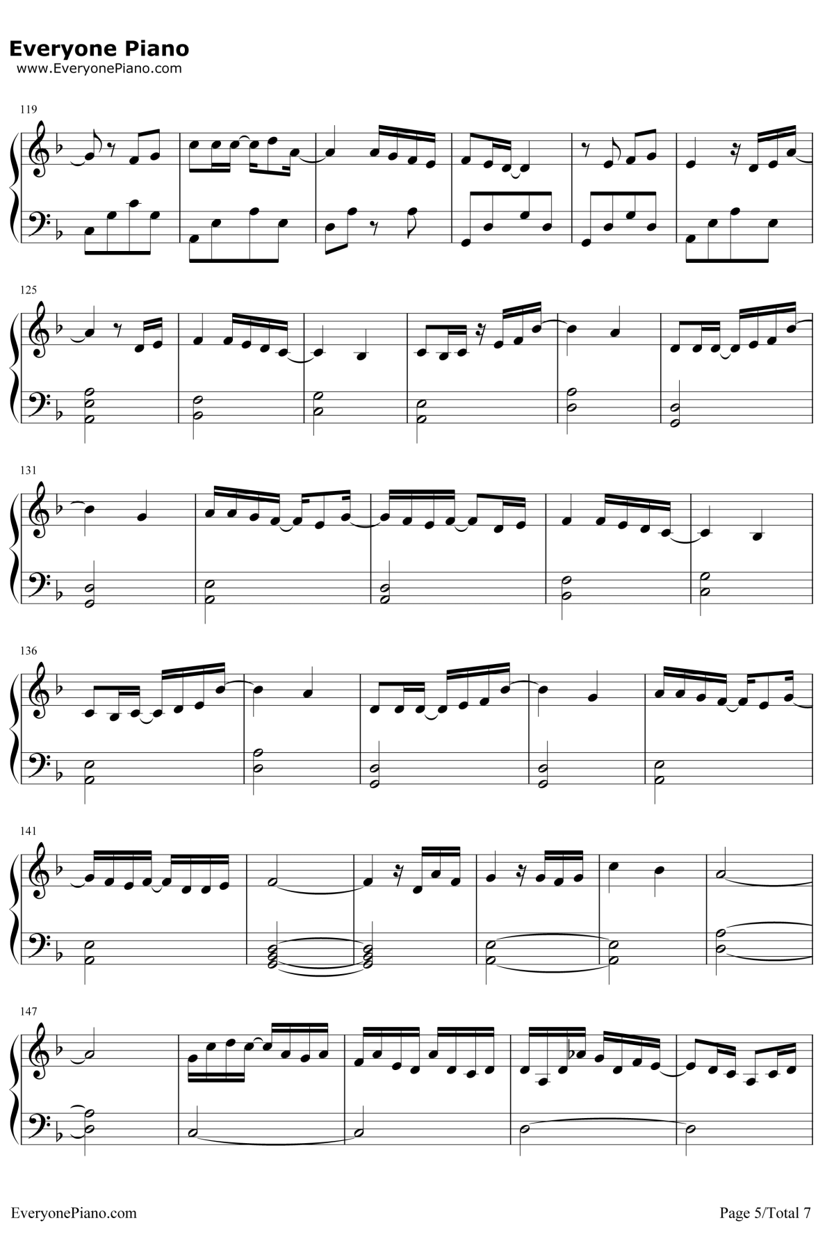 碧き願い钢琴谱-佐坂めぐみ5