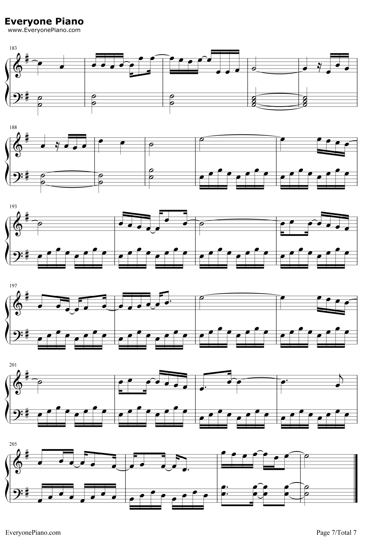 碧き願い钢琴谱-佐坂めぐみ7