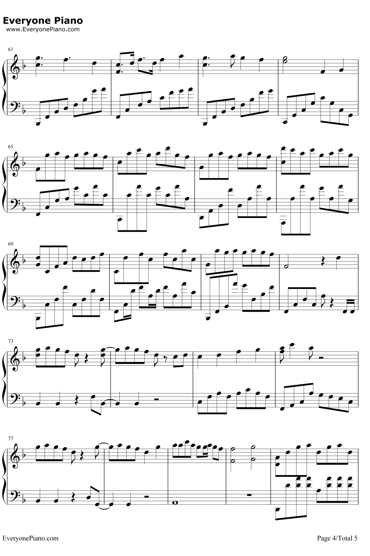 霜雪千年钢琴谱-洛天依/乐正绫4