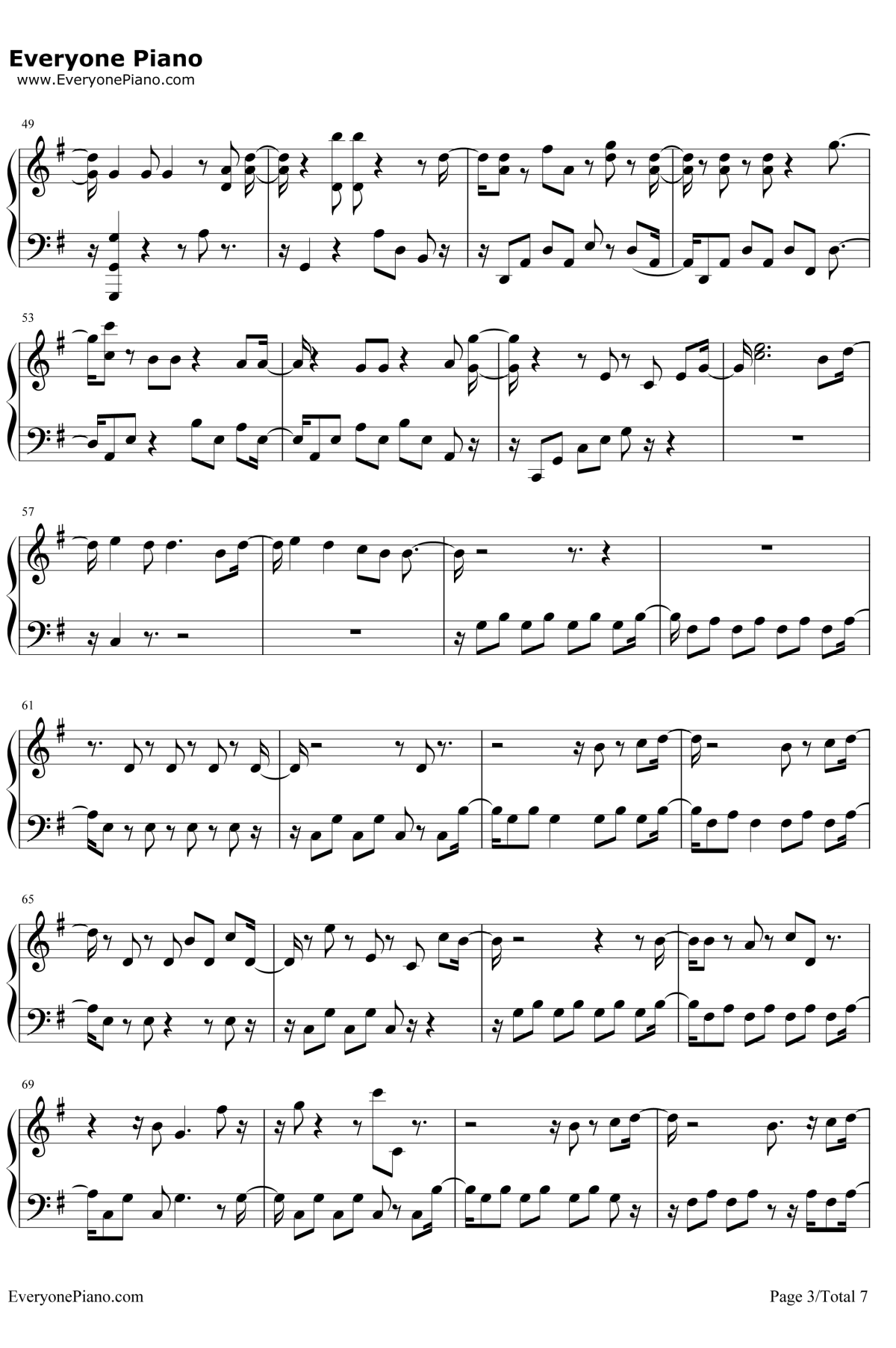 A Million Dreams钢琴谱-Pasek and Paul3