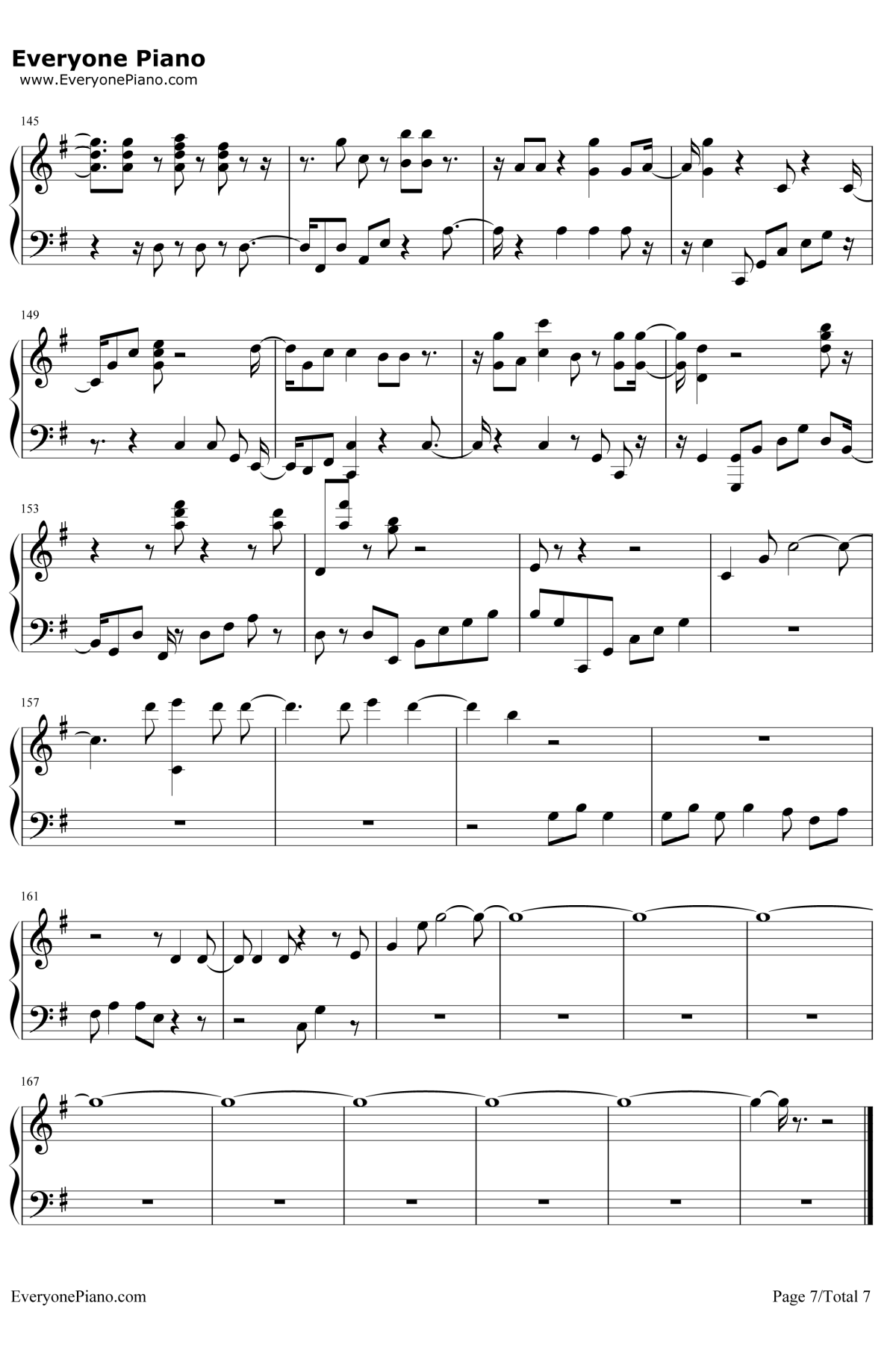 A Million Dreams钢琴谱-Pasek and Paul7