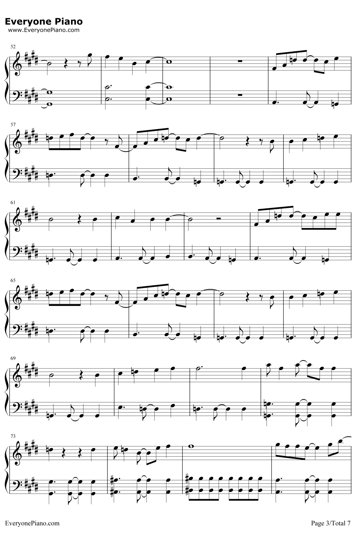 My Soul Your Beats钢琴谱-Lia3