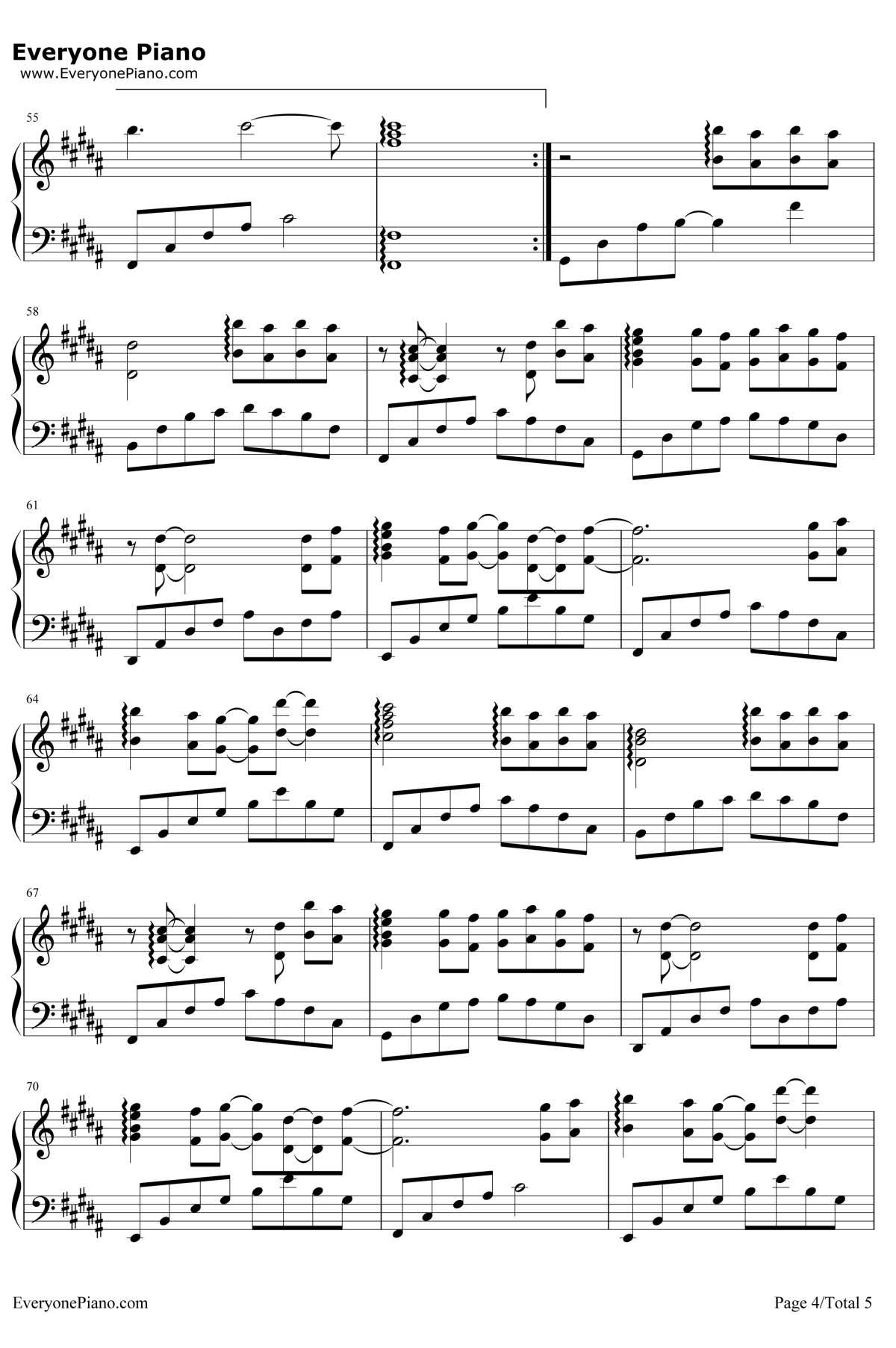 太多钢琴谱-陈冠蒲4