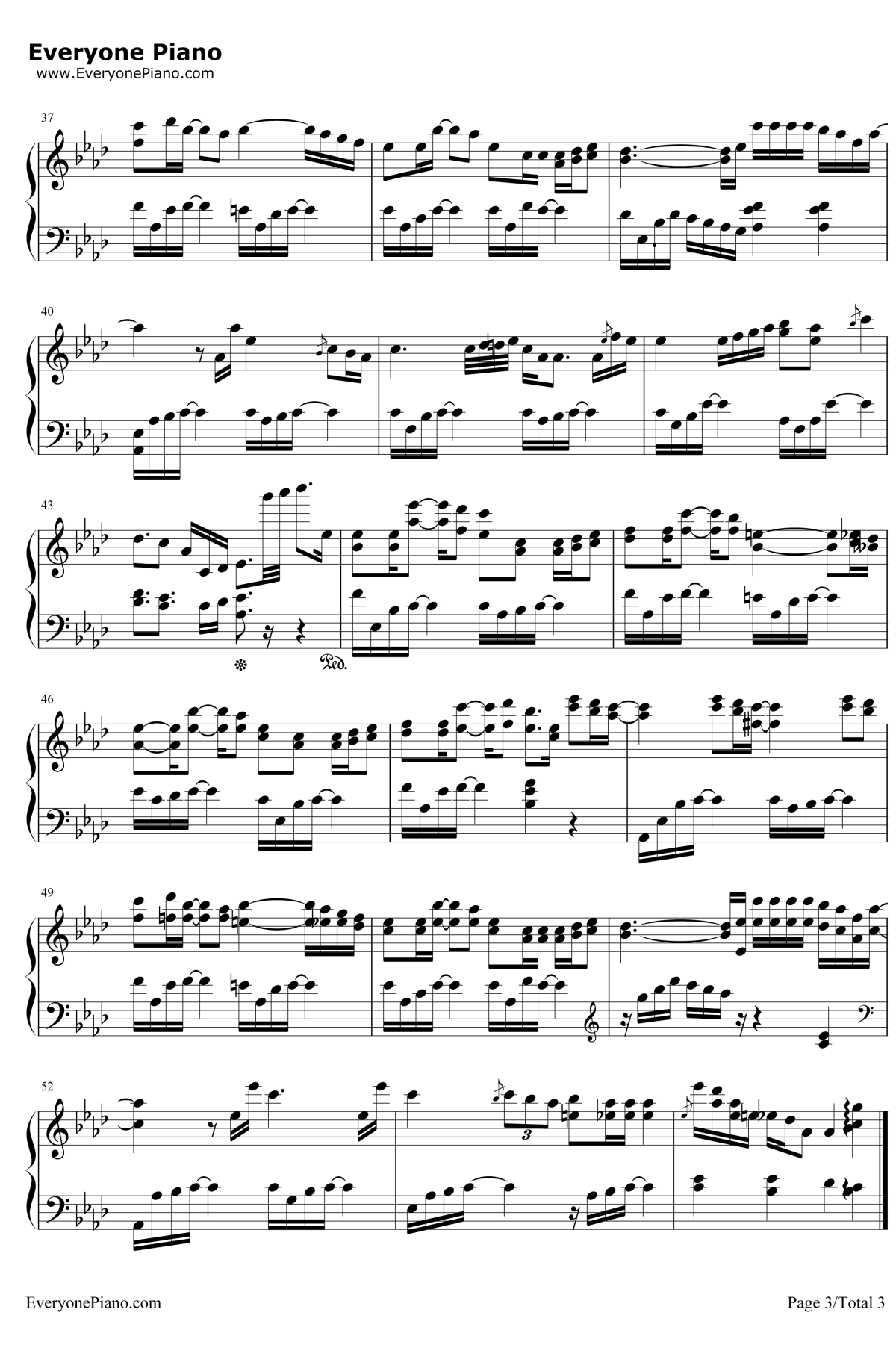 12月24日钢琴谱-IU3