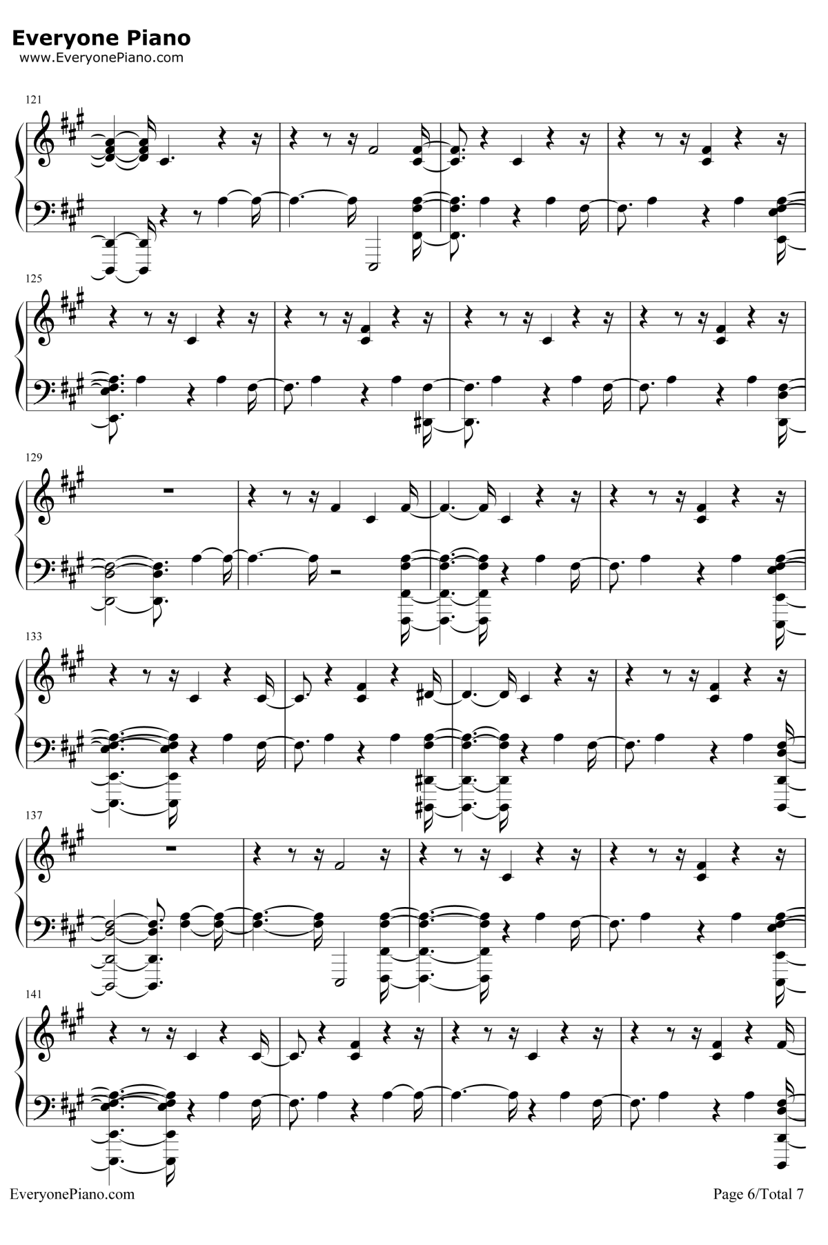 Sober钢琴谱-G-Eazy / Charlie Puth6