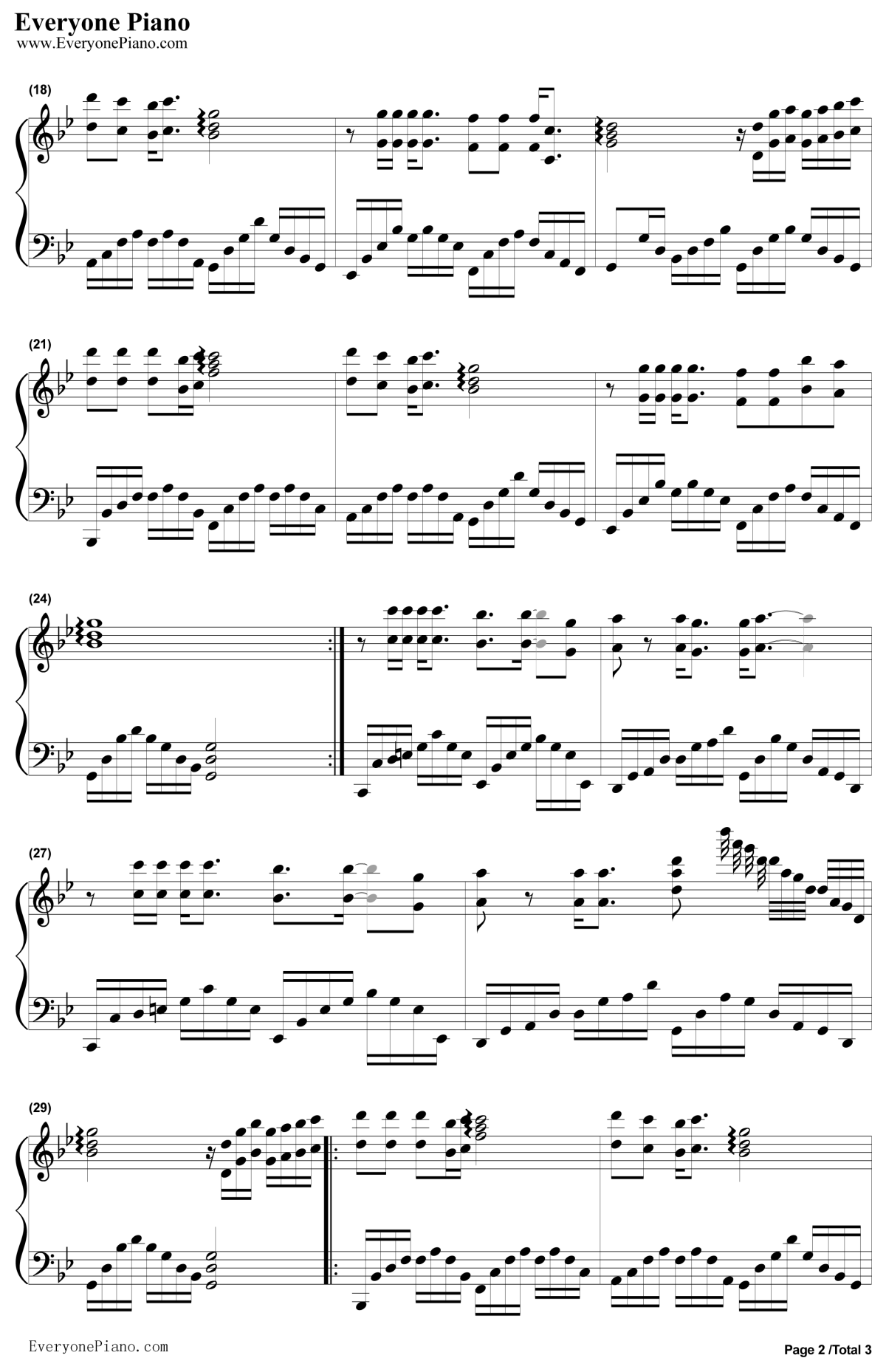 没有情人的情人节钢琴谱-孟庭苇2