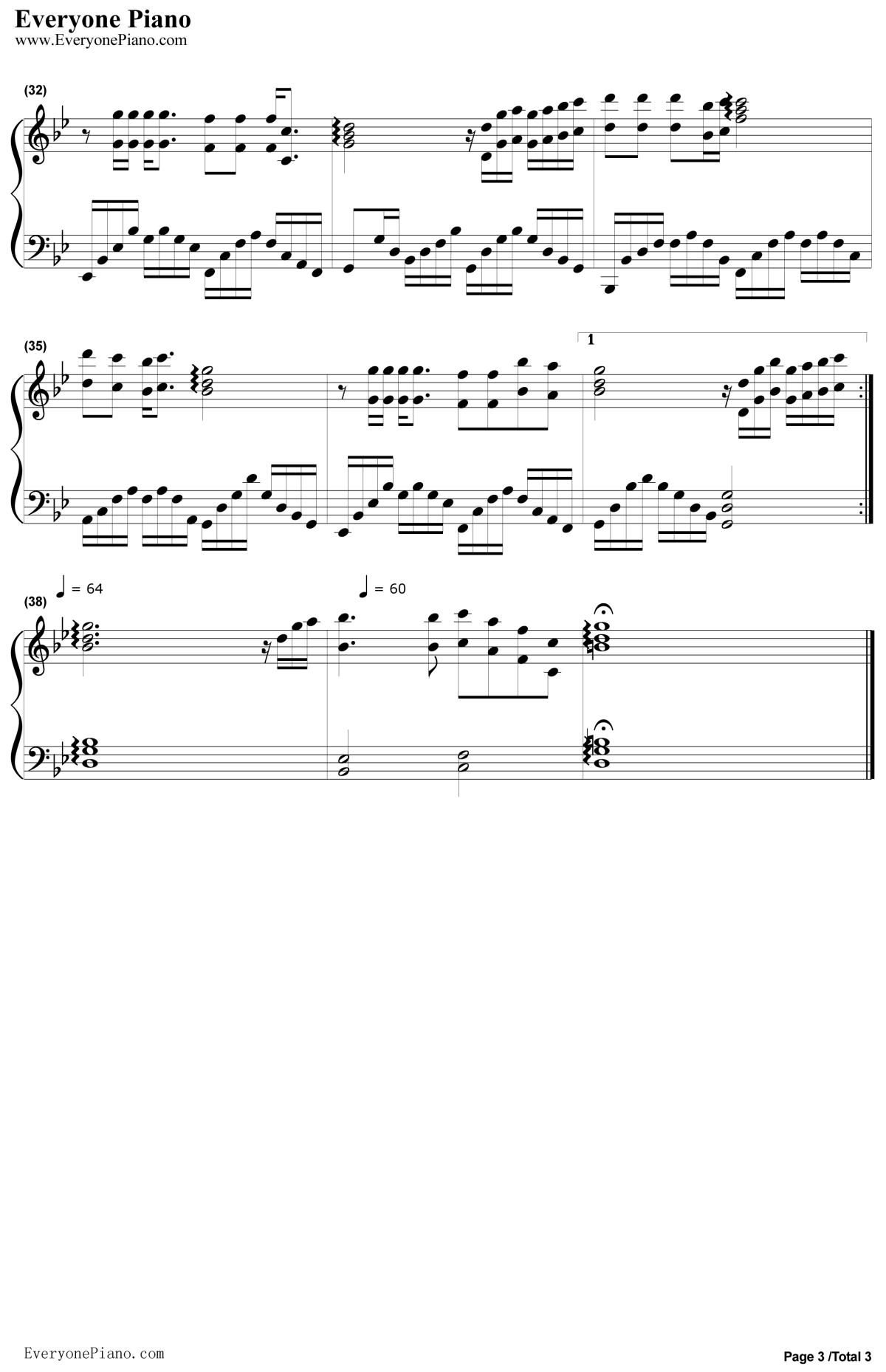 没有情人的情人节钢琴谱-孟庭苇3