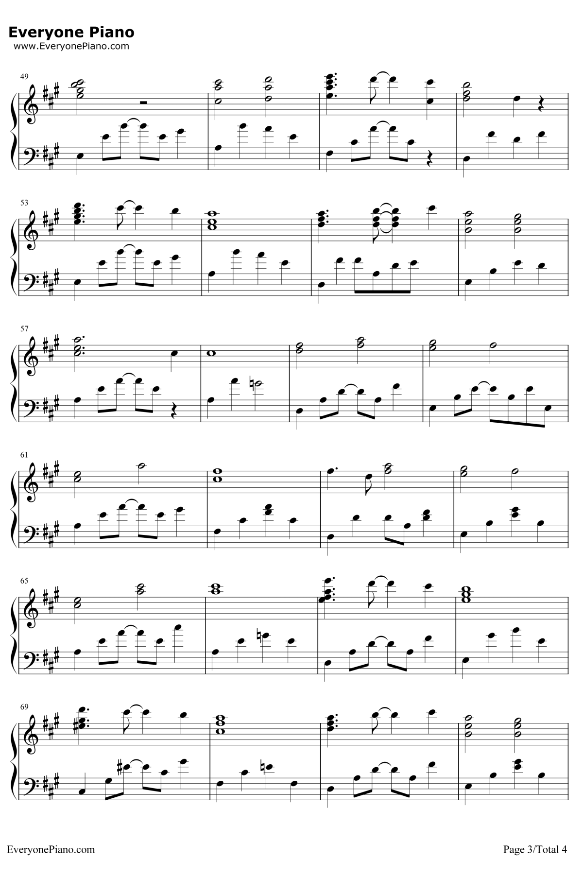 ふゆびより钢琴谱-佐佐木惠梨3