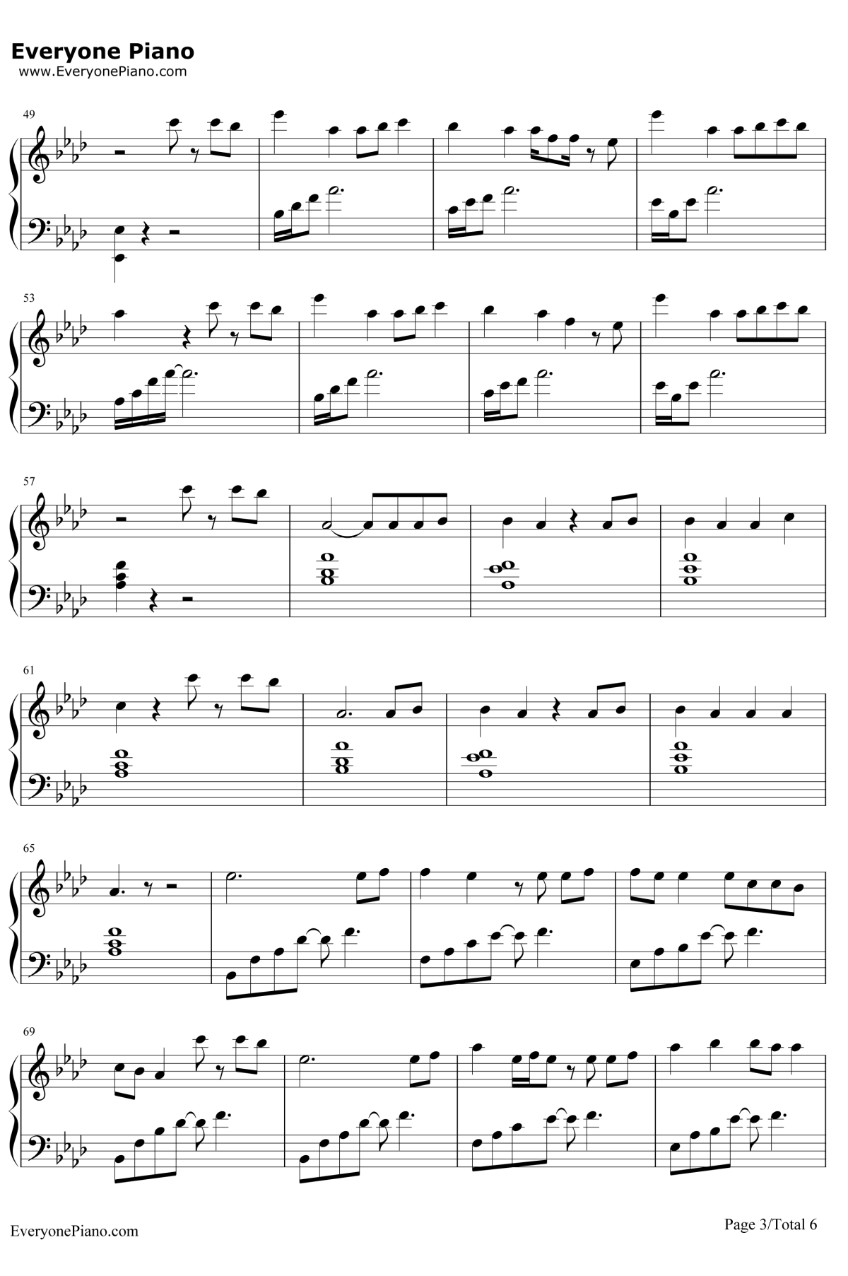 Latch钢琴谱-Disclosure Sam Smith3