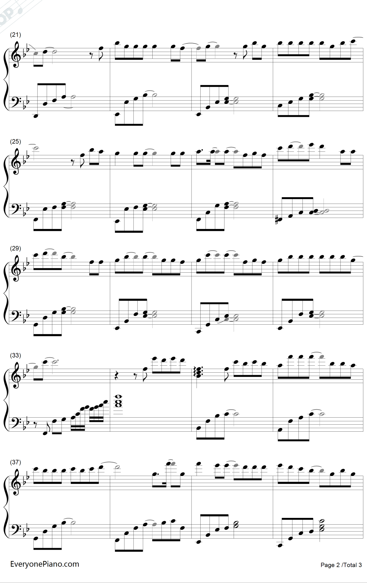 断点钢琴谱-张敬轩2