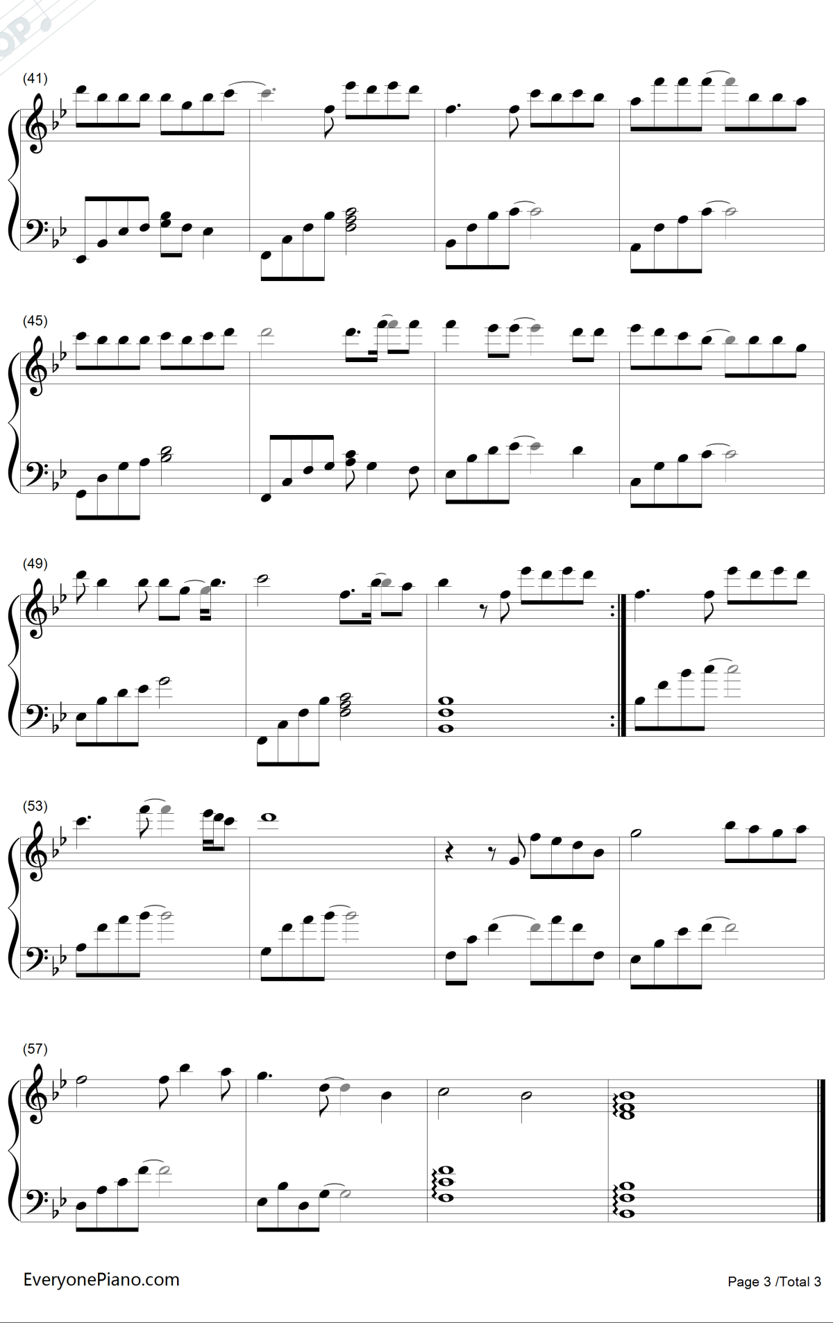 断点钢琴谱-张敬轩3