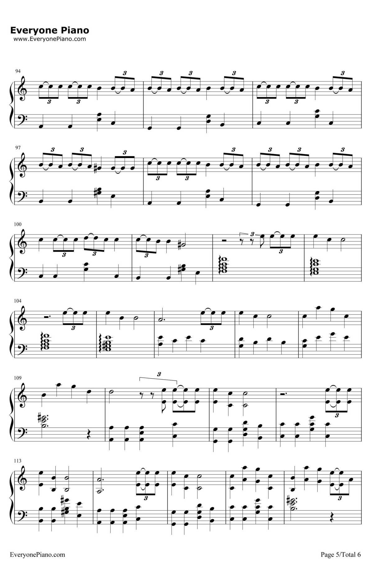 Stressed Out钢琴谱-TwentyOnePilots5