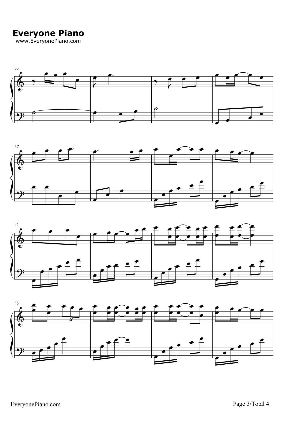 赤血长殷钢琴谱-王凯-简单版-《琅琊榜》插曲3