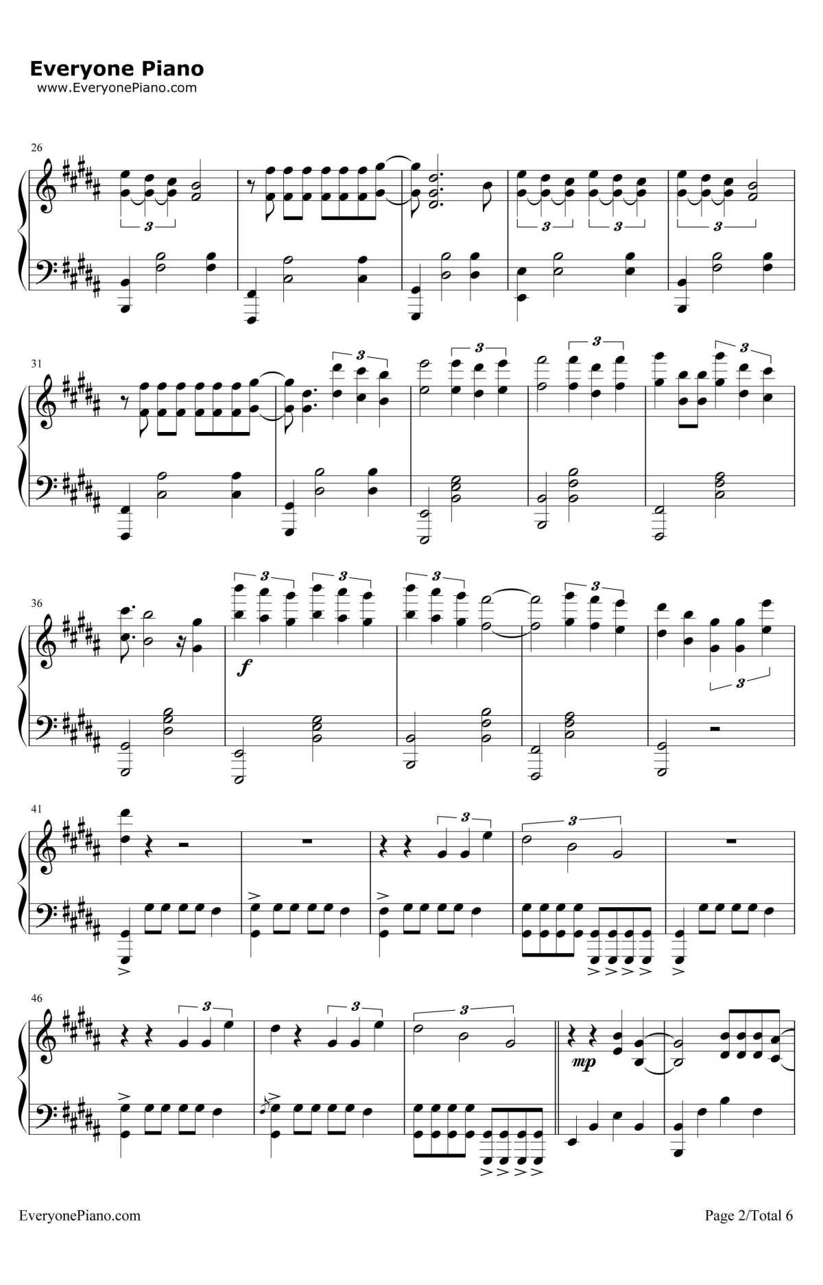 Don't Let Me Down钢琴谱-TheChainsmokers2