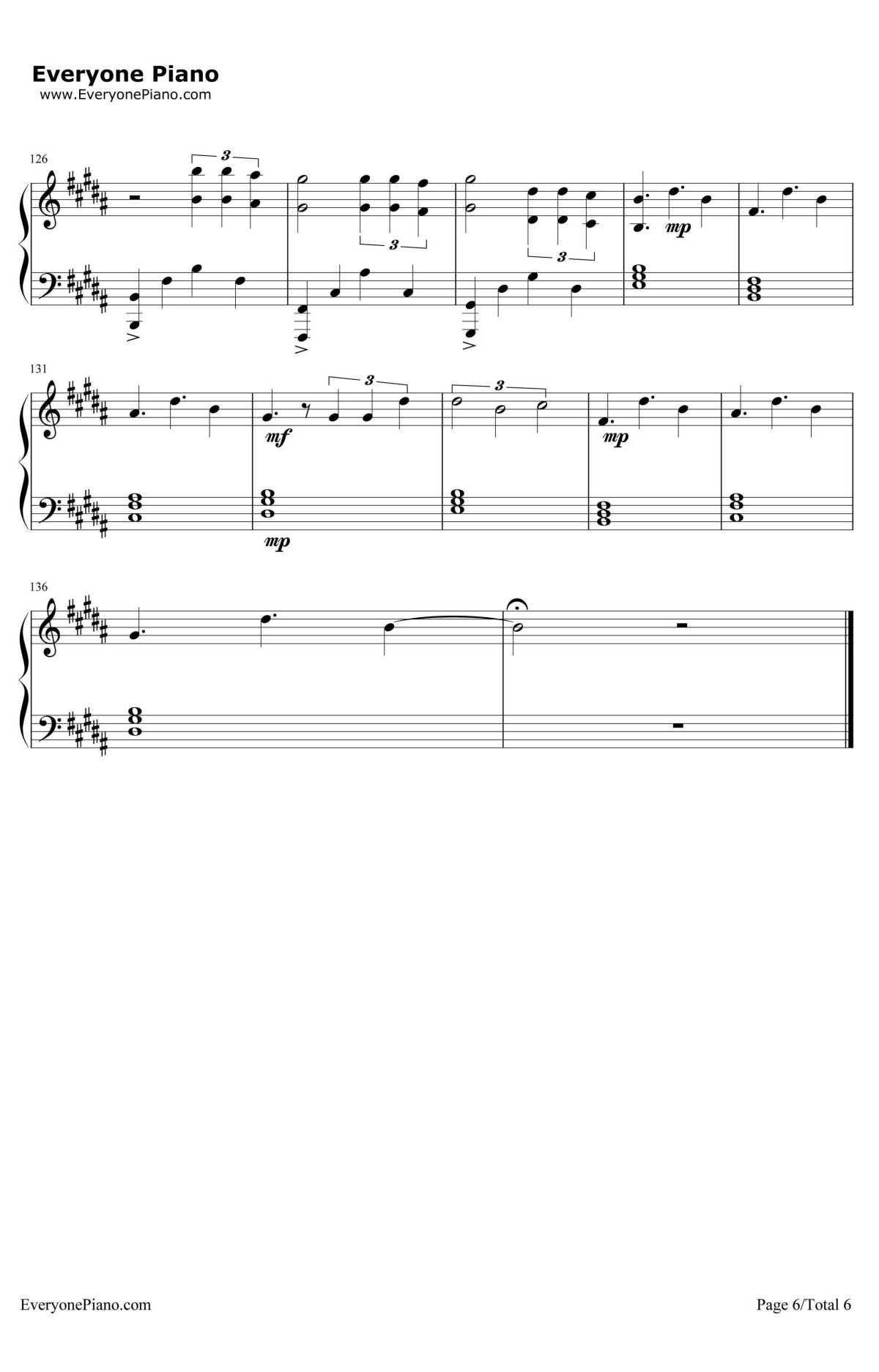 Don't Let Me Down钢琴谱-TheChainsmokers6