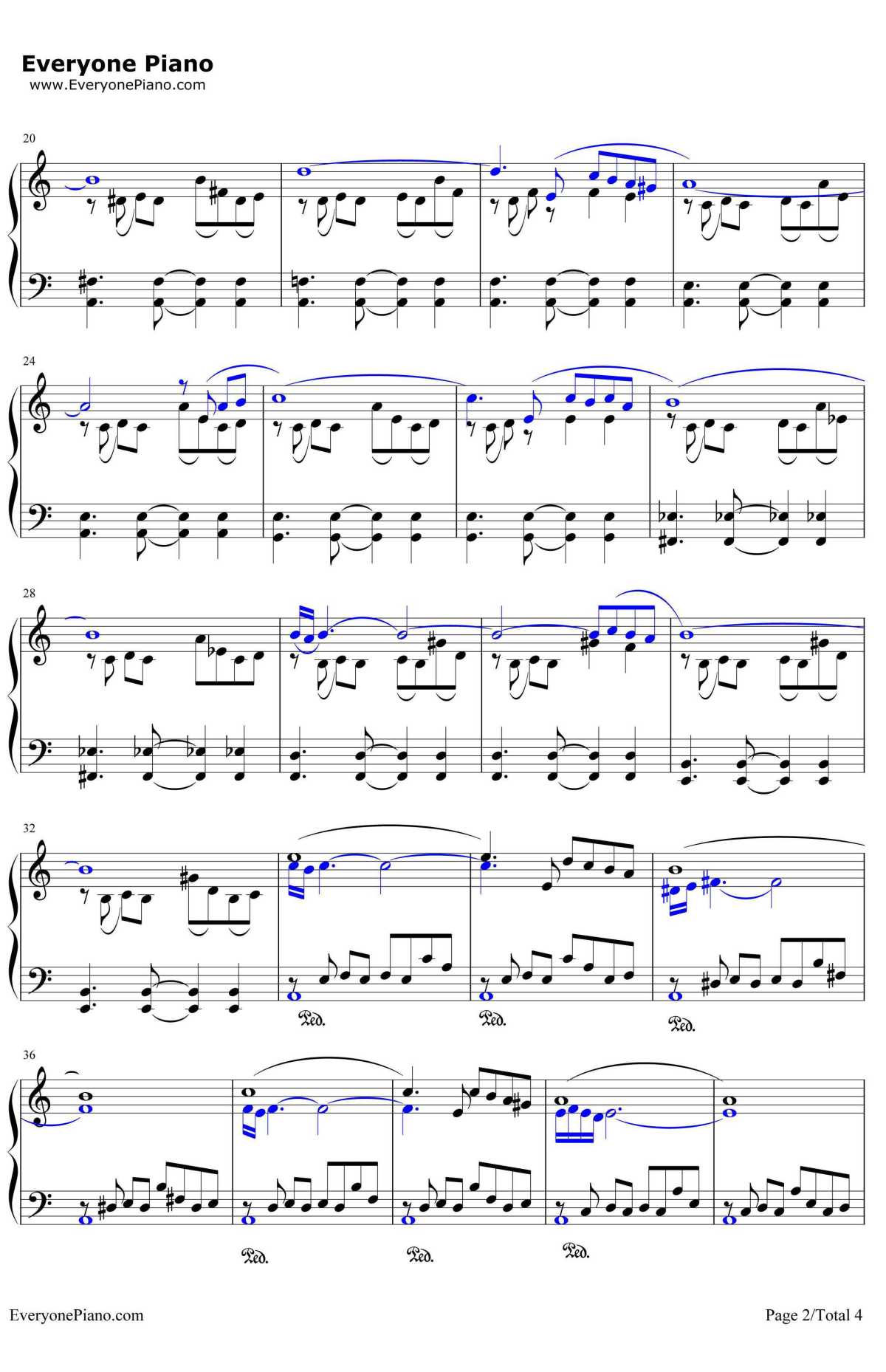 自由探戈钢琴谱-皮亚佐拉（AstorPiazzolla）-Libertango-皮亚佐拉2