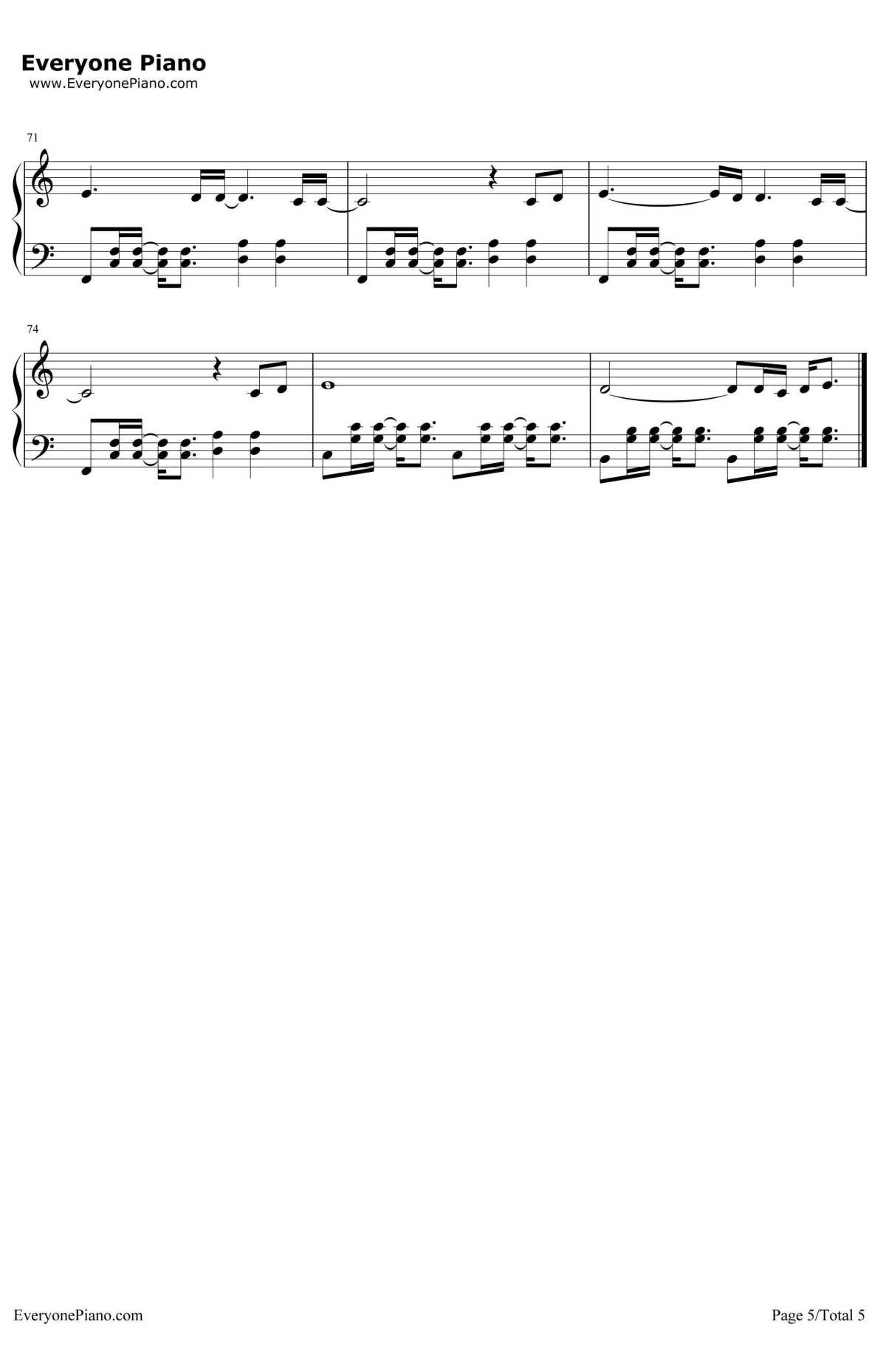 Chained to the Rhythm钢琴谱-KatyPerry5