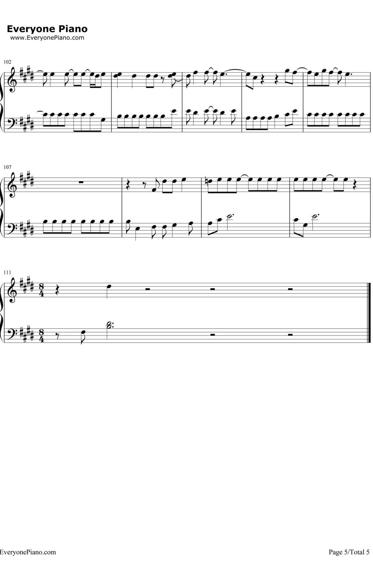 Red钢琴谱-TaylorSwift5