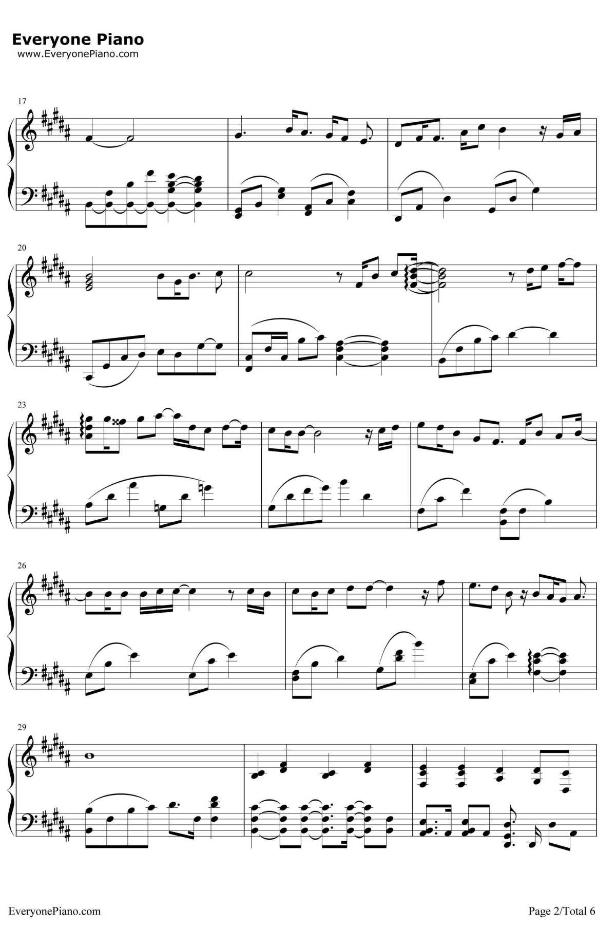 Don't Say Goodbye钢琴谱--东方神起2