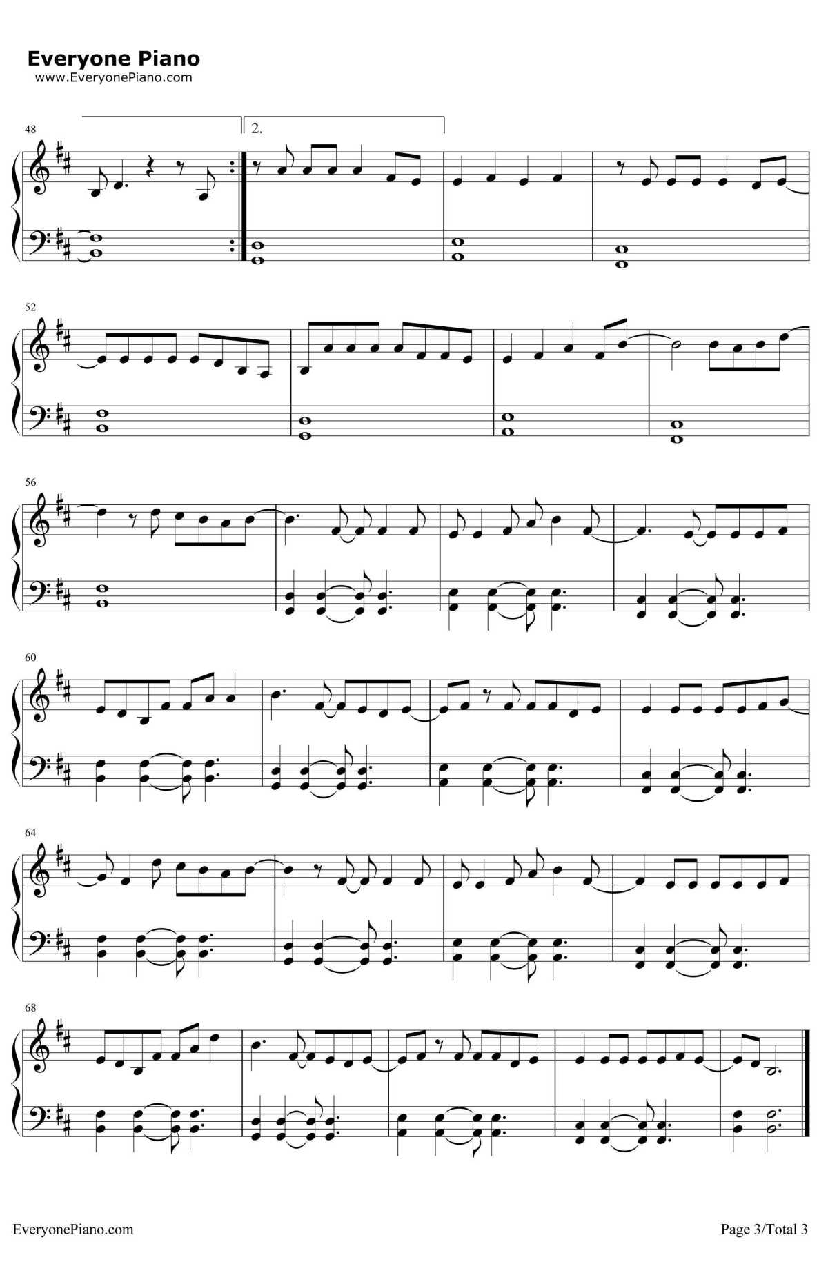 The Fighter钢琴谱-KeithUrbanCarrieUnderwood3