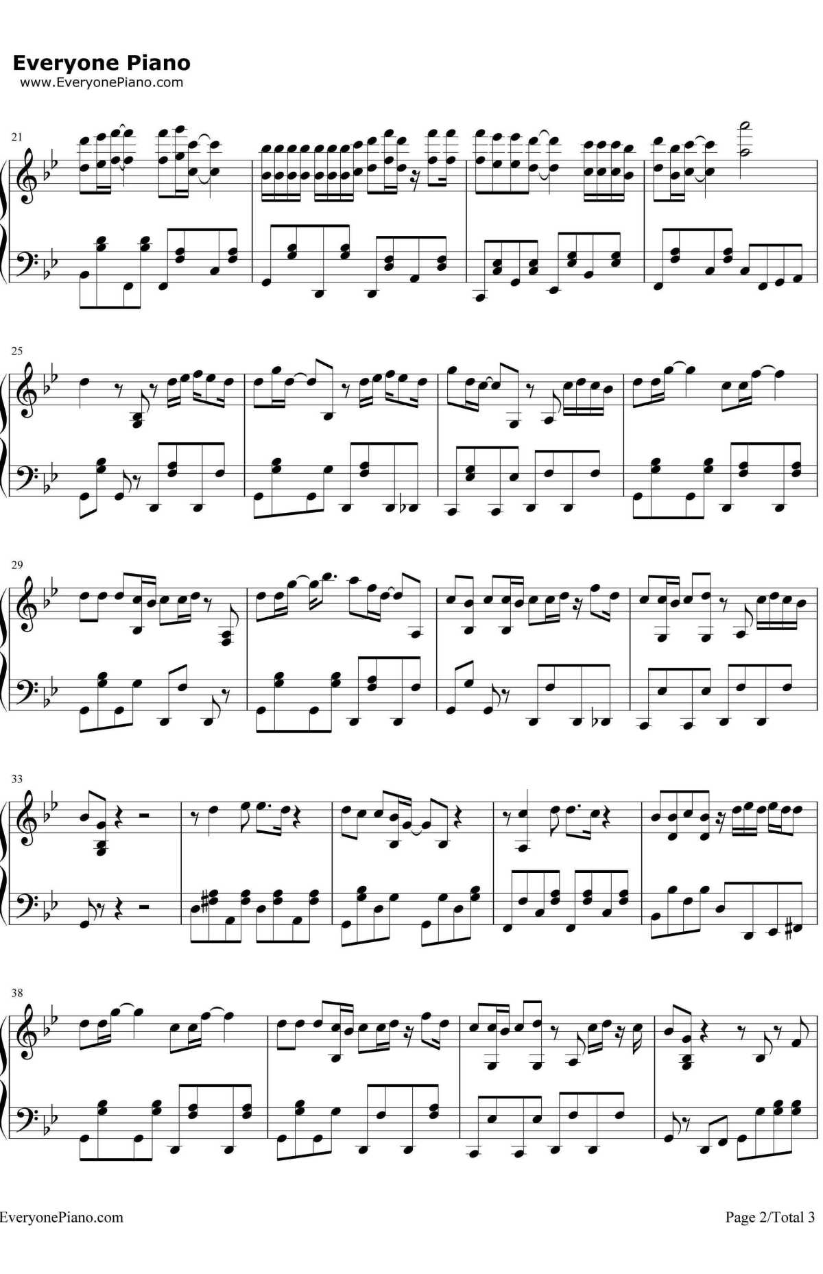 柠檬树钢琴谱-苏慧伦-LemonTree2