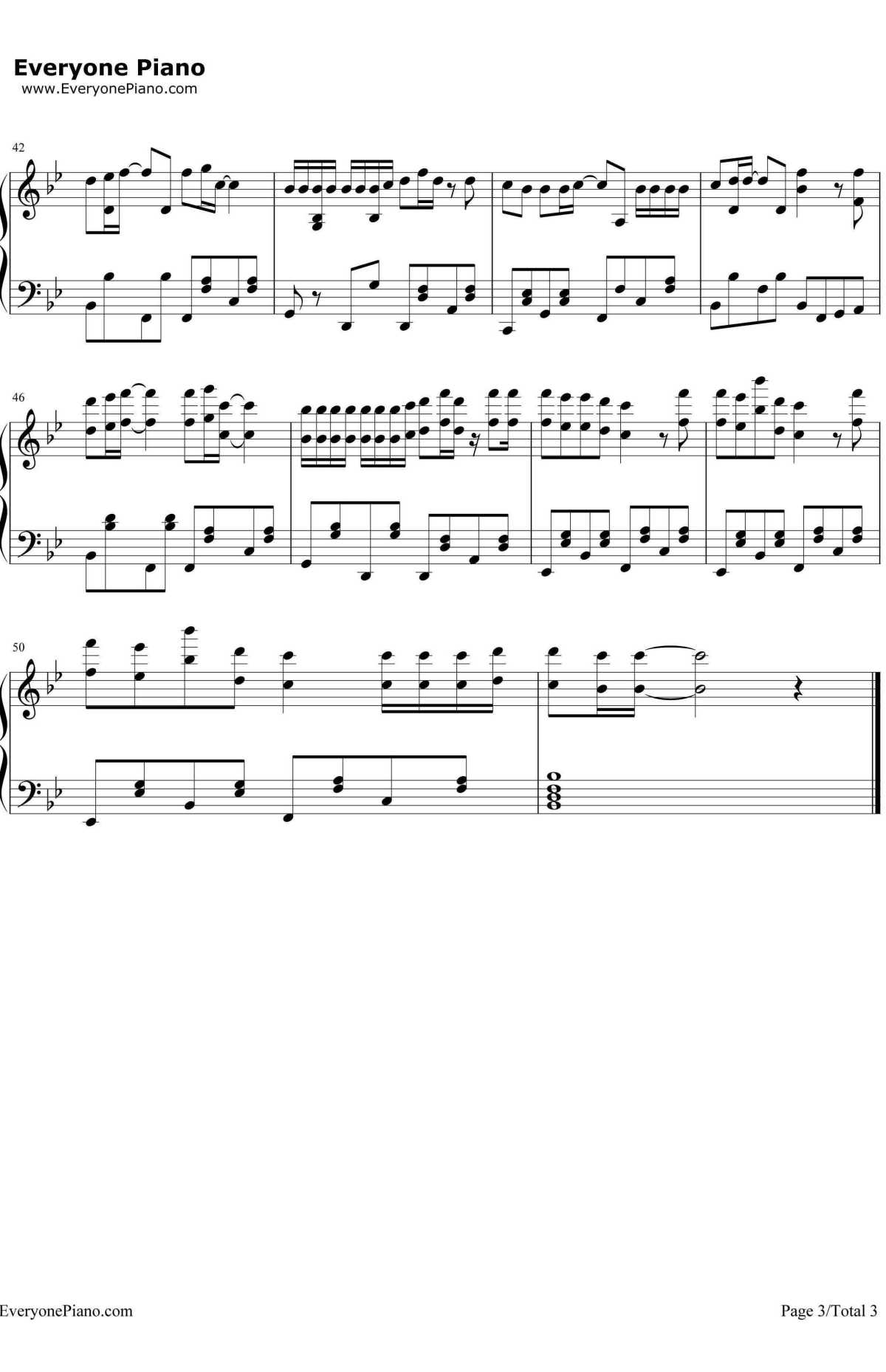 柠檬树钢琴谱-苏慧伦-LemonTree3