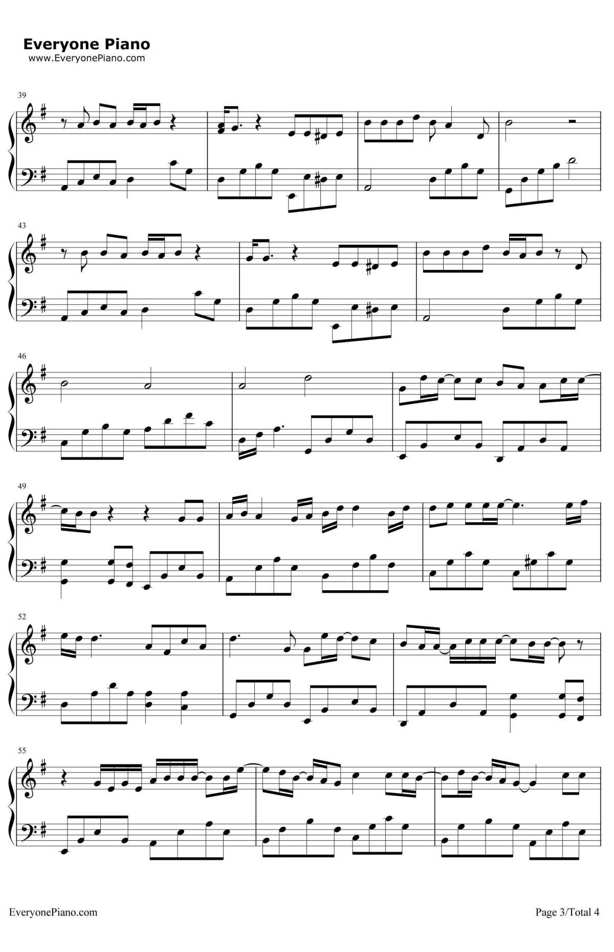 Hush钢琴谱-LasseLindh-韩剧《鬼怪》OST33