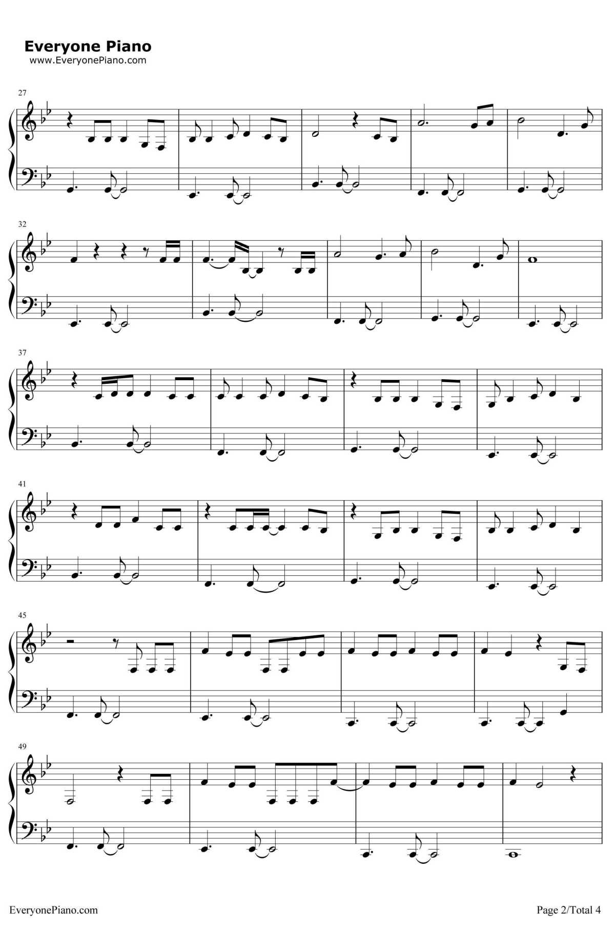 Love钢琴谱-LanaDelRey2