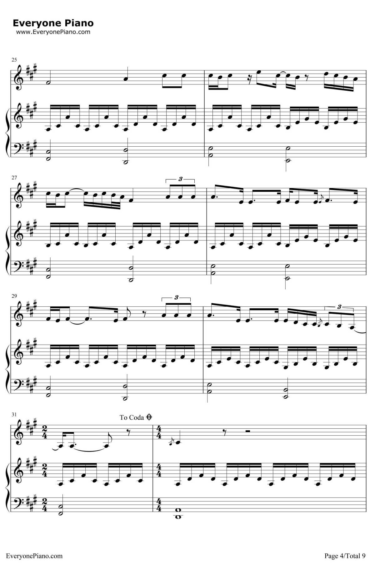 Some one Like You原版钢琴谱-Adele4