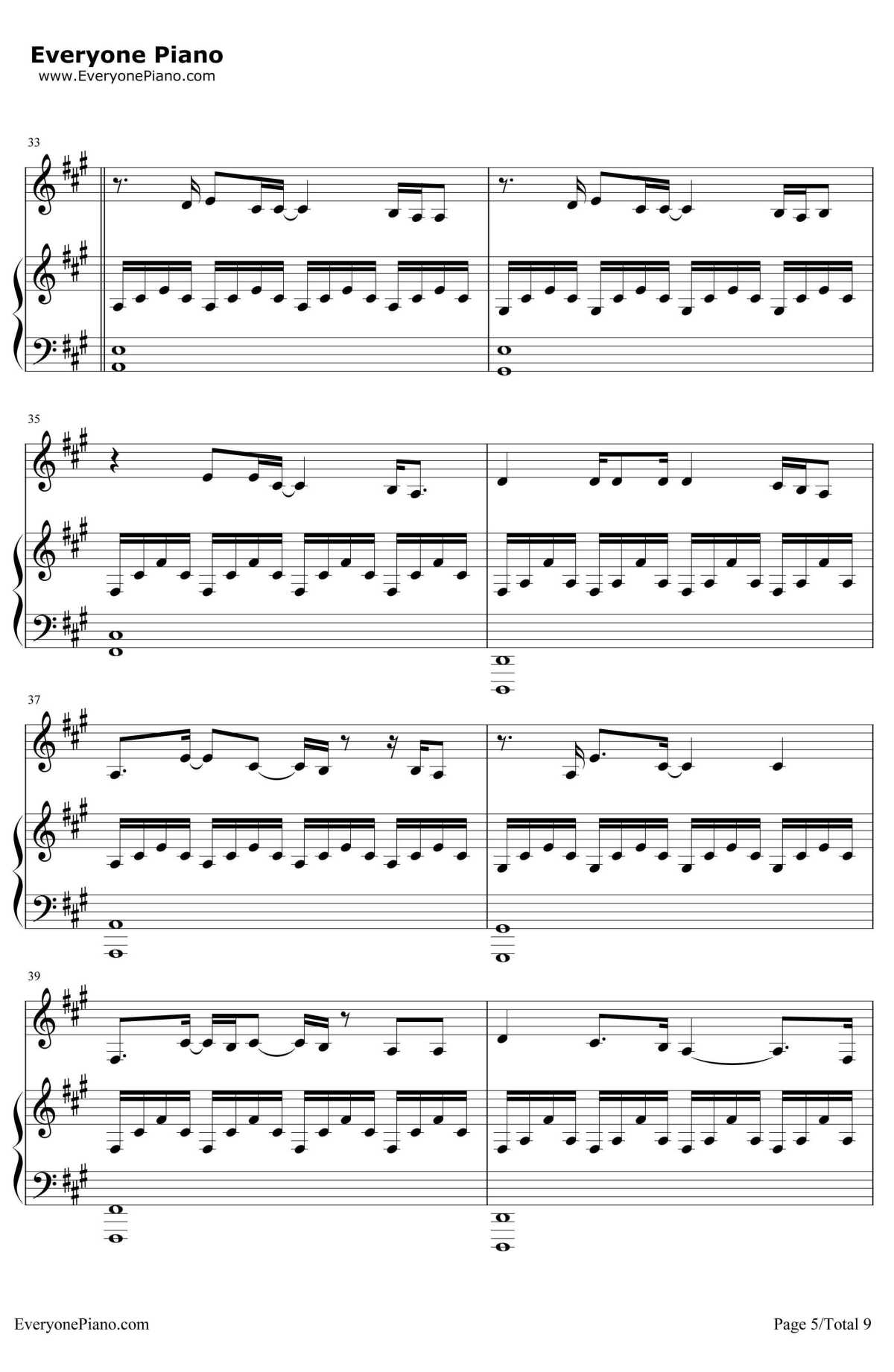 Some one Like You原版钢琴谱-Adele5