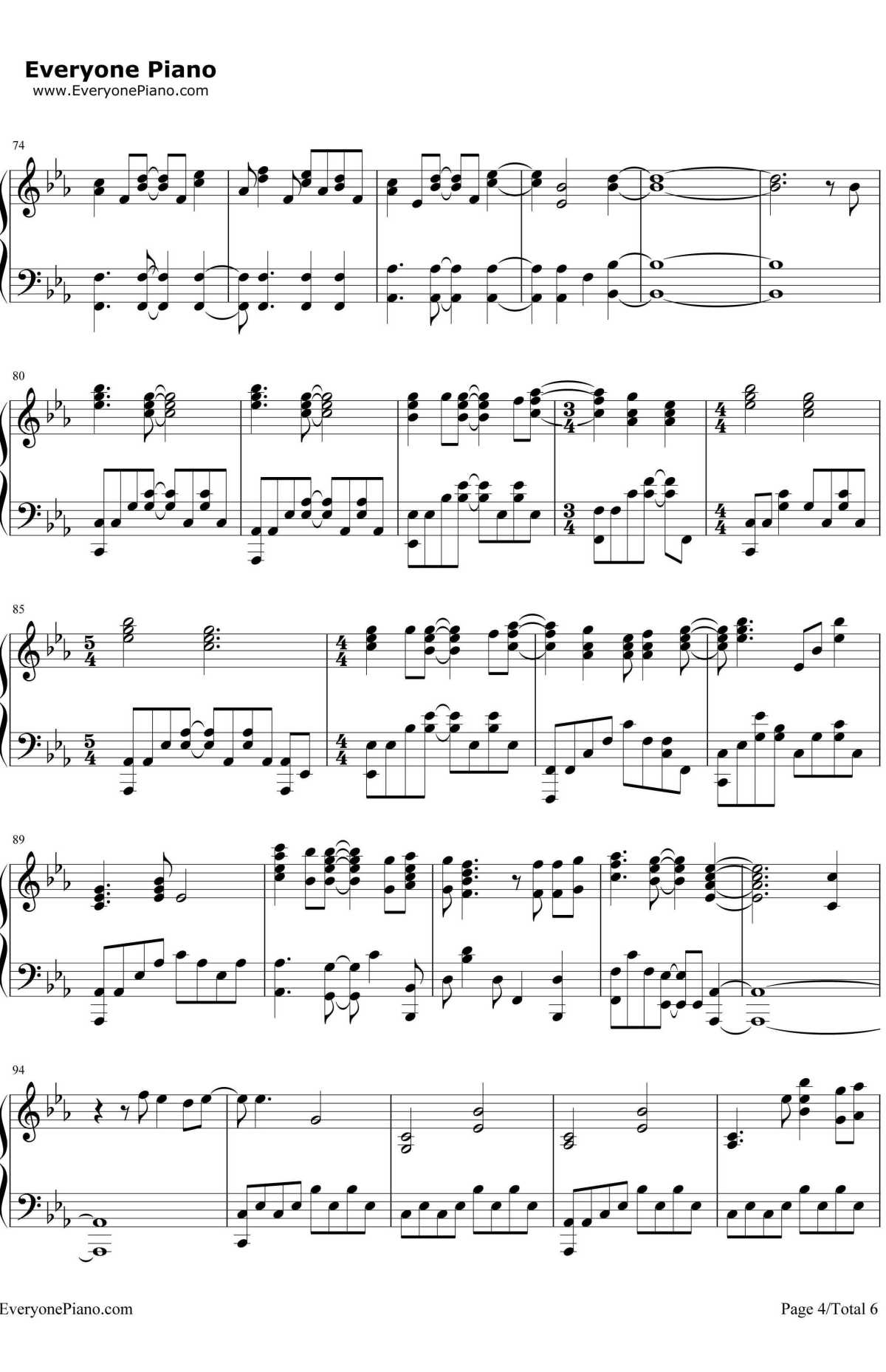 Turning Tables钢琴谱-Adele4