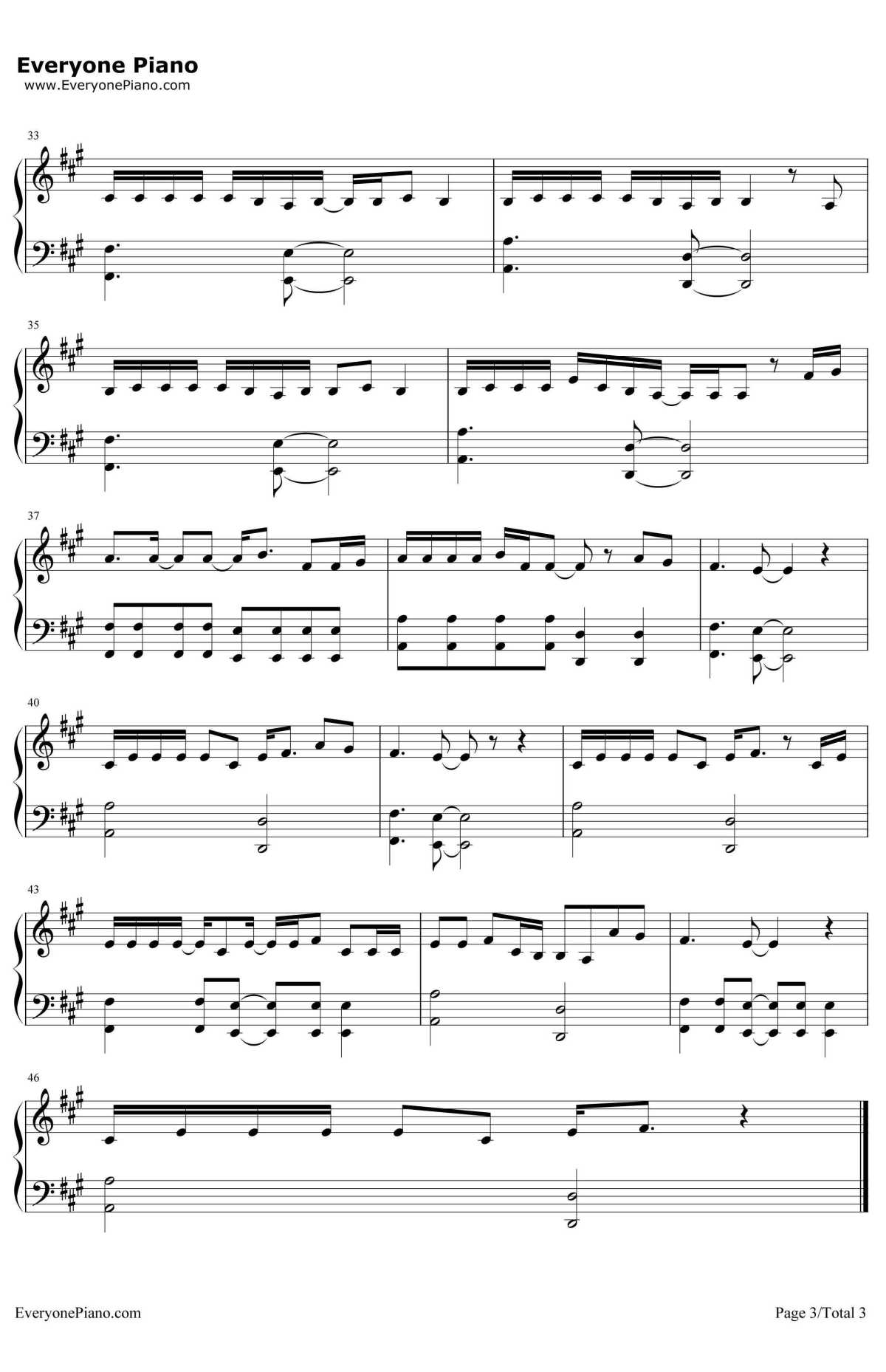 Heavy钢琴谱-LinkinParkKiiara3