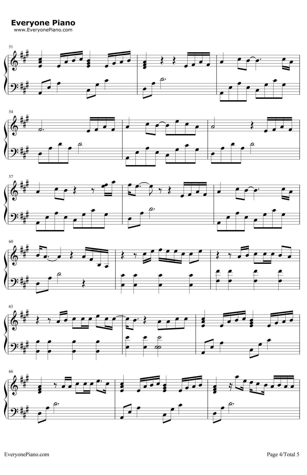 How Would You Feel(Paean)钢琴谱-EdSheeran4