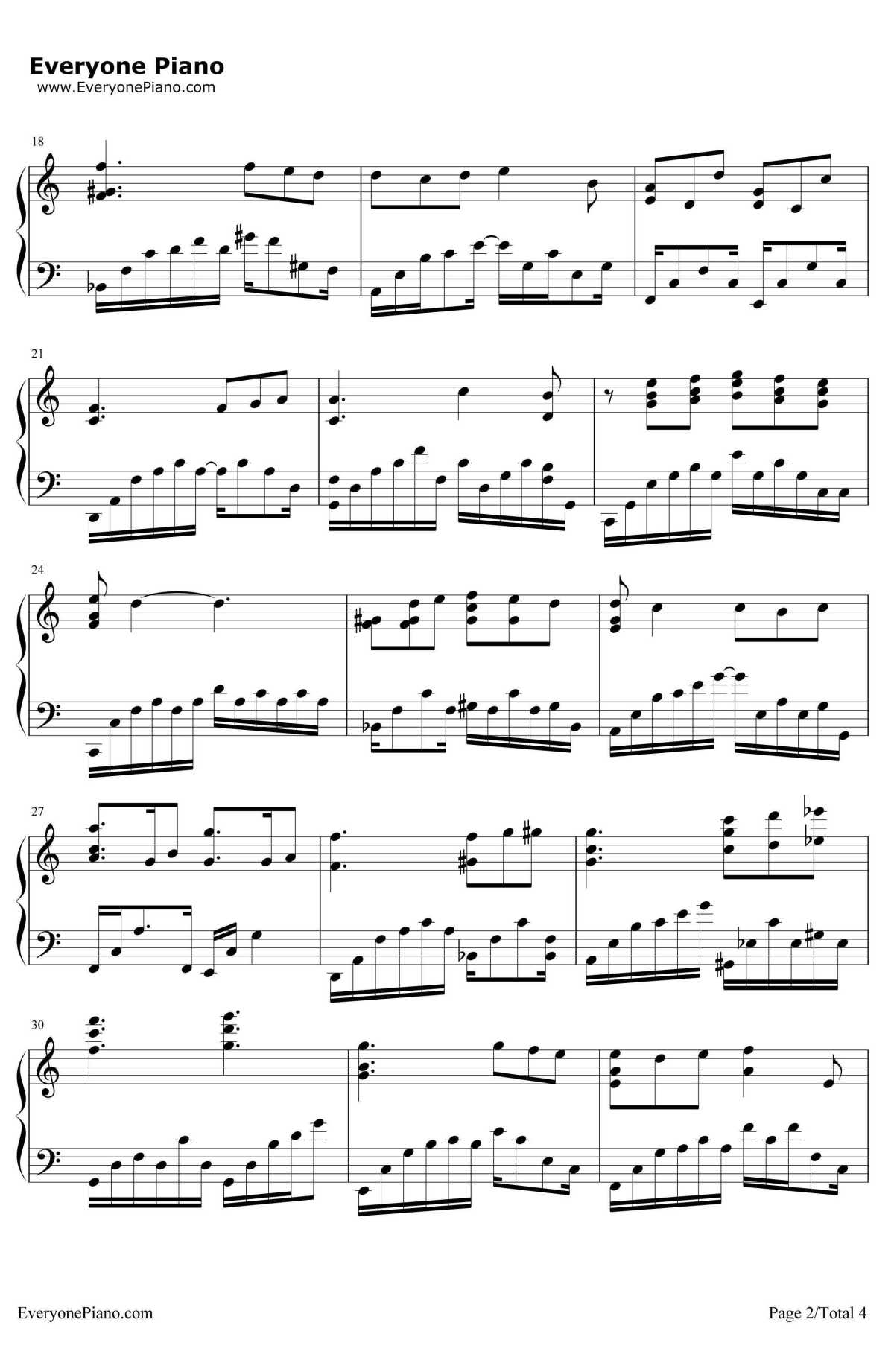 Small Steps碎步钢琴谱-Yiruma-《绿洲》2