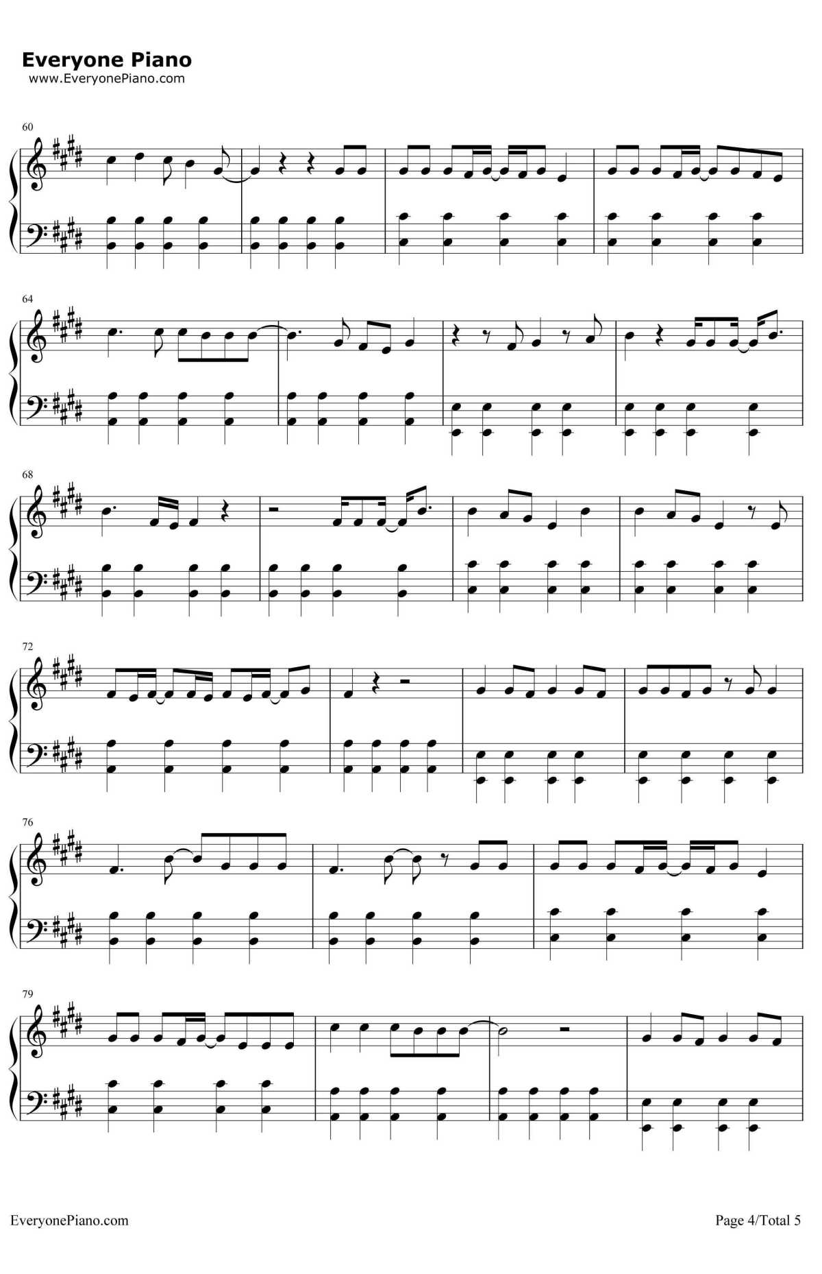 KNOCK KNOCK钢琴谱-TWICE4