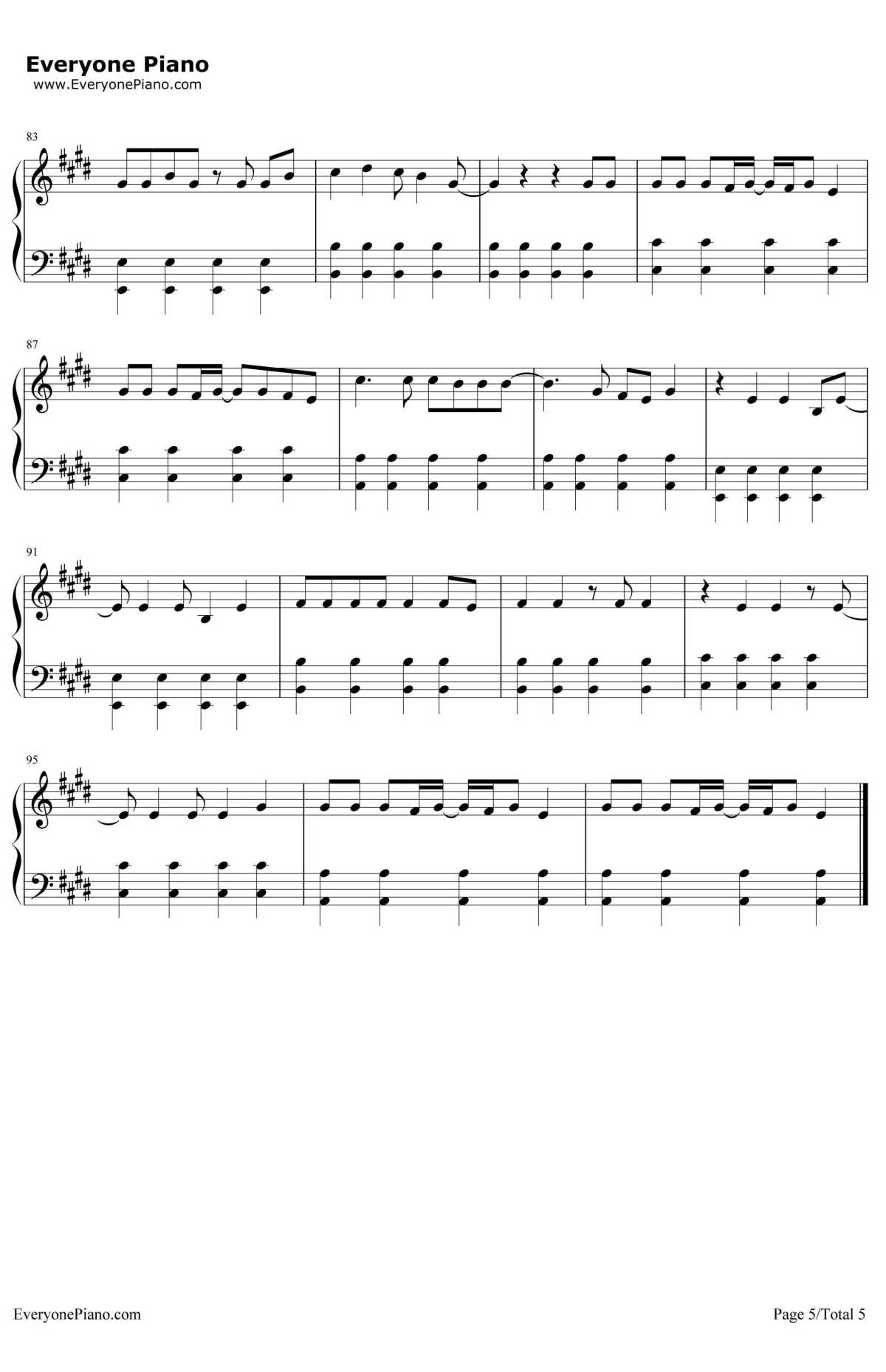 KNOCK KNOCK钢琴谱-TWICE5