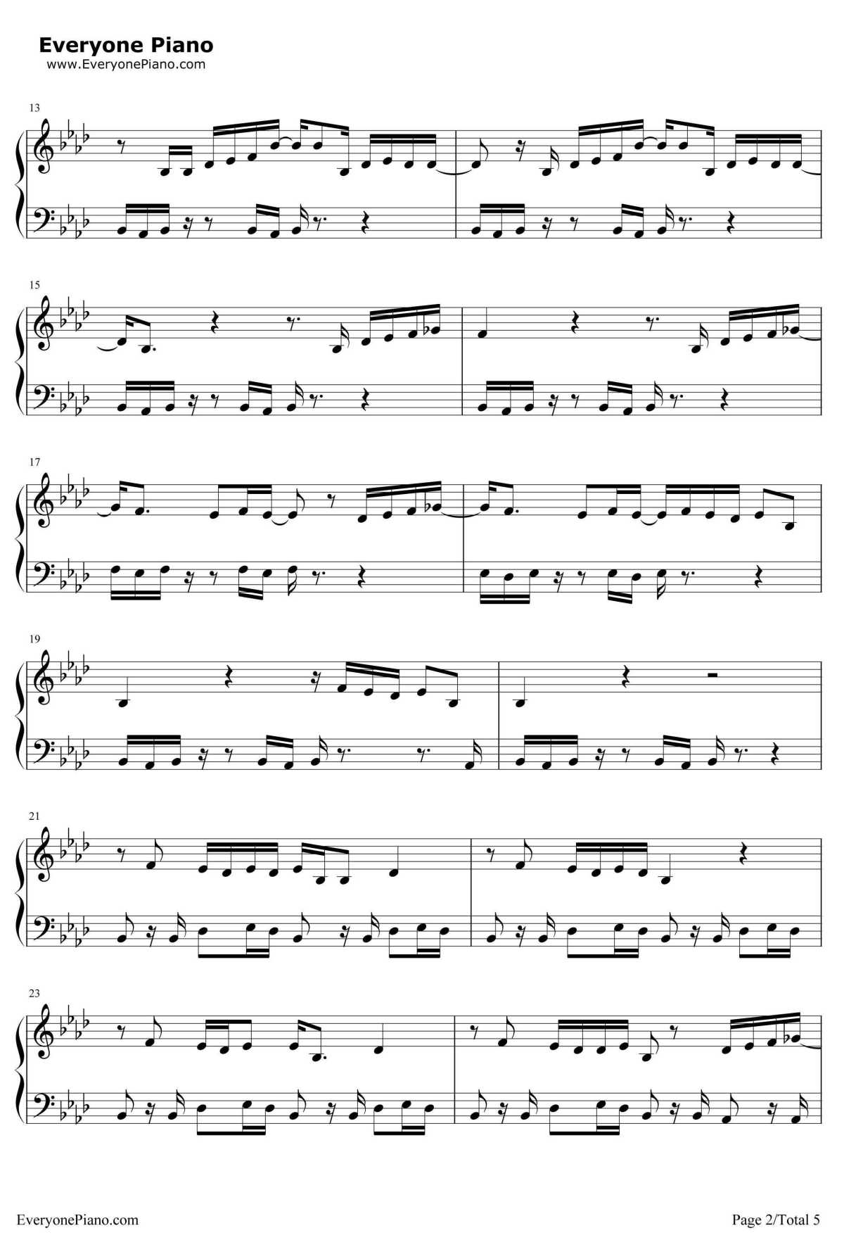 Human钢琴谱-Rag'n'BoneMan2