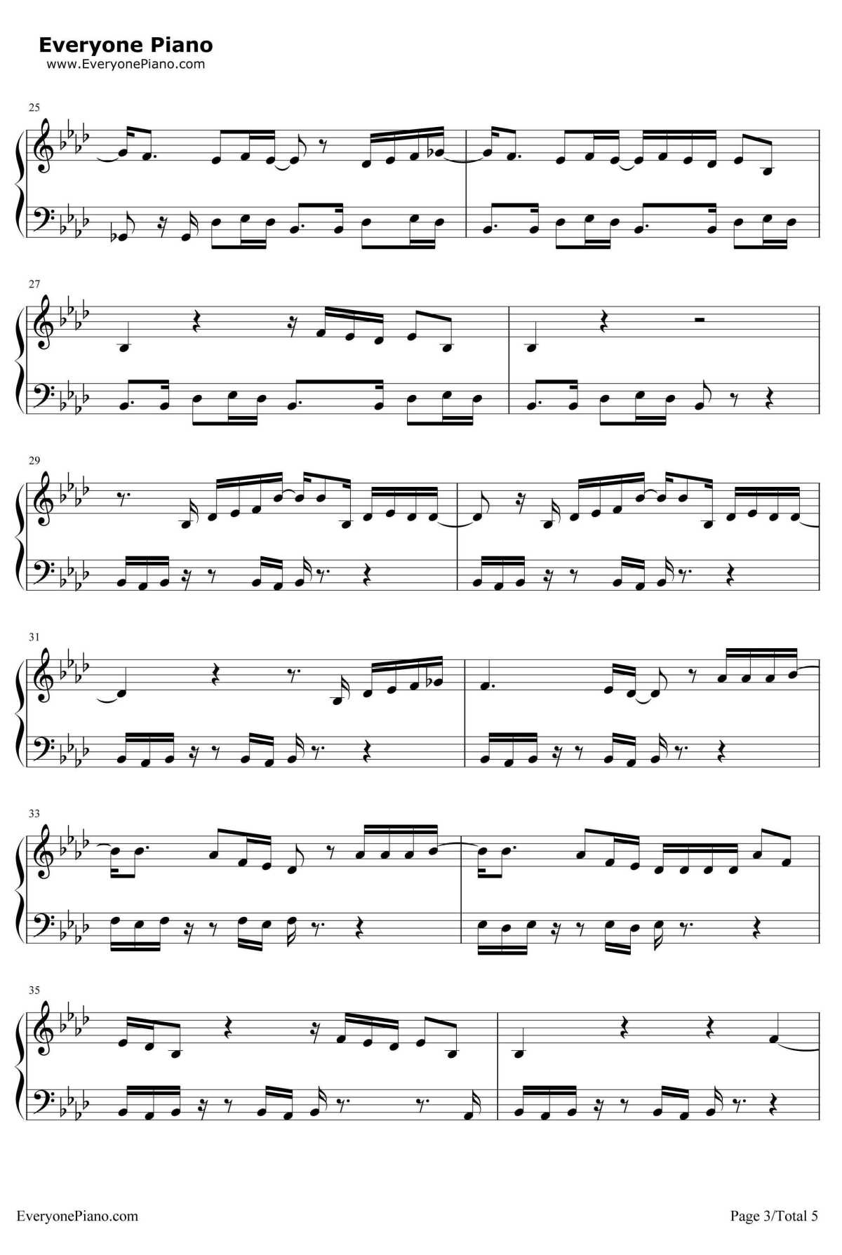 Human钢琴谱-Rag'n'BoneMan3