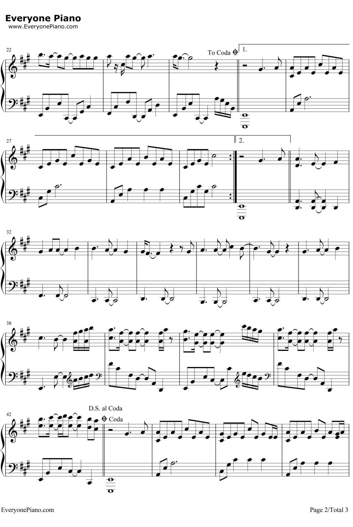 My Immortal钢琴谱--Evanescence2